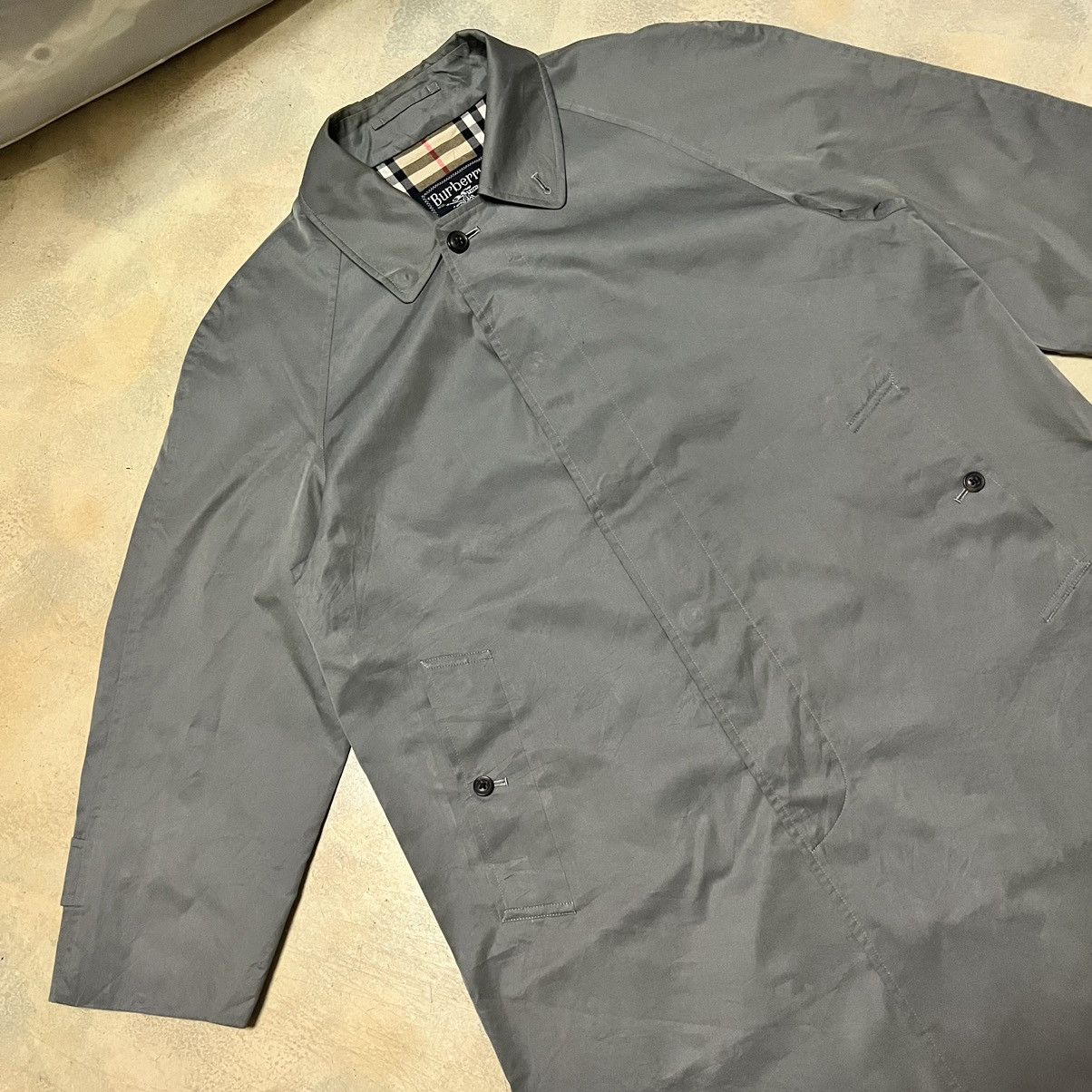 Burberry Burberrys Long Coat Jacket Size US L / EU 52-54 / 3 - 3 Thumbnail