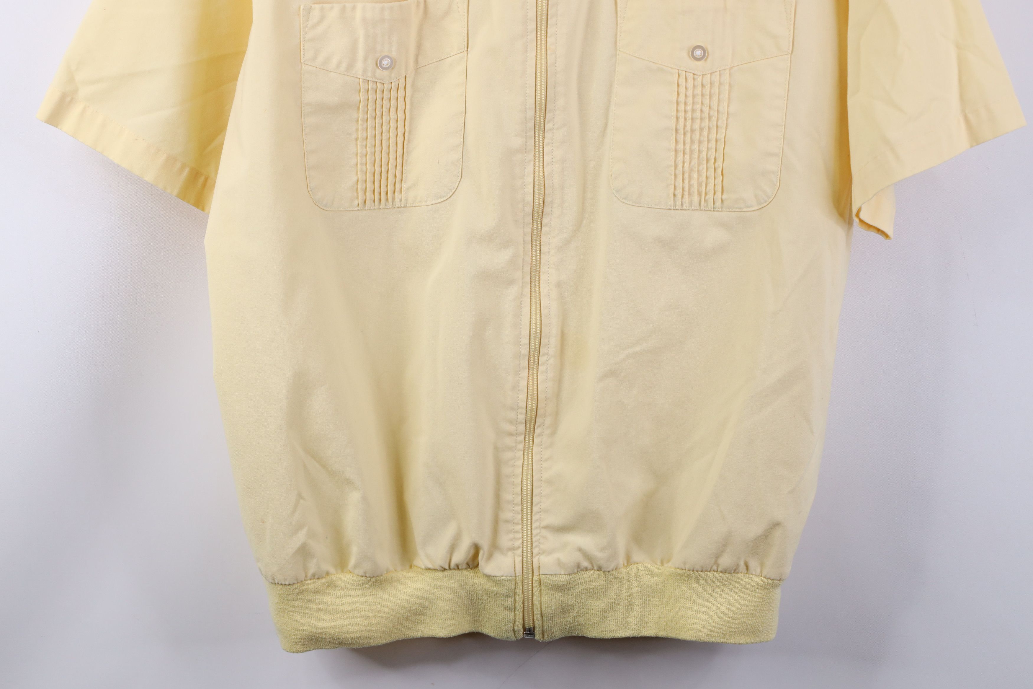 Vintage Vintage 90s Streetwear Short Sleeve Full Zip Shirt Jacket Size US L / EU 52-54 / 3 - 3 Thumbnail