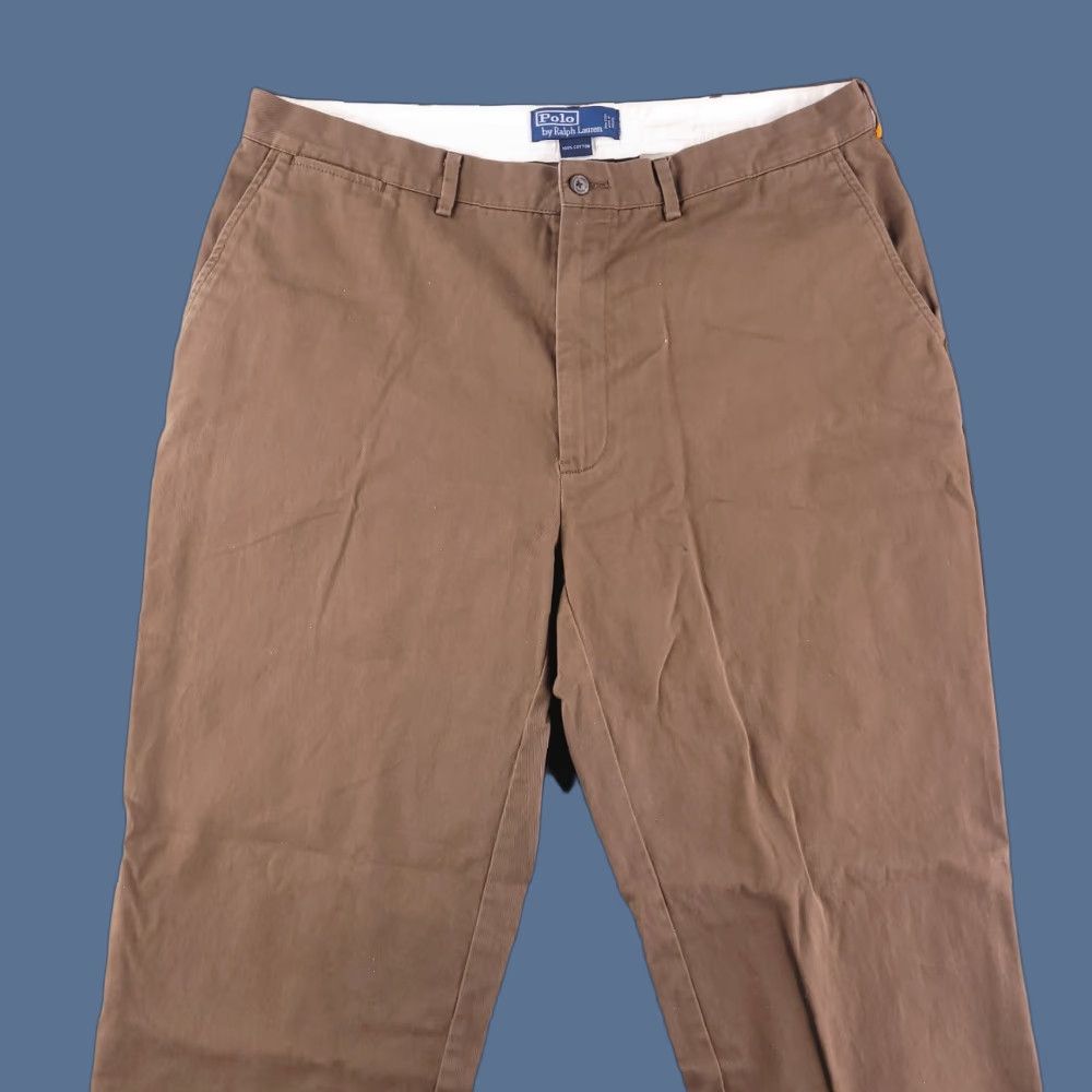 Polo Ralph Lauren Polo Ralph Lauren Pants Mens 36x31 Relaxed Straight Fit Chino Brown 36 Inseam 31in Mens Size US M / EU 48-50 / 2 - 1 Thumbnail