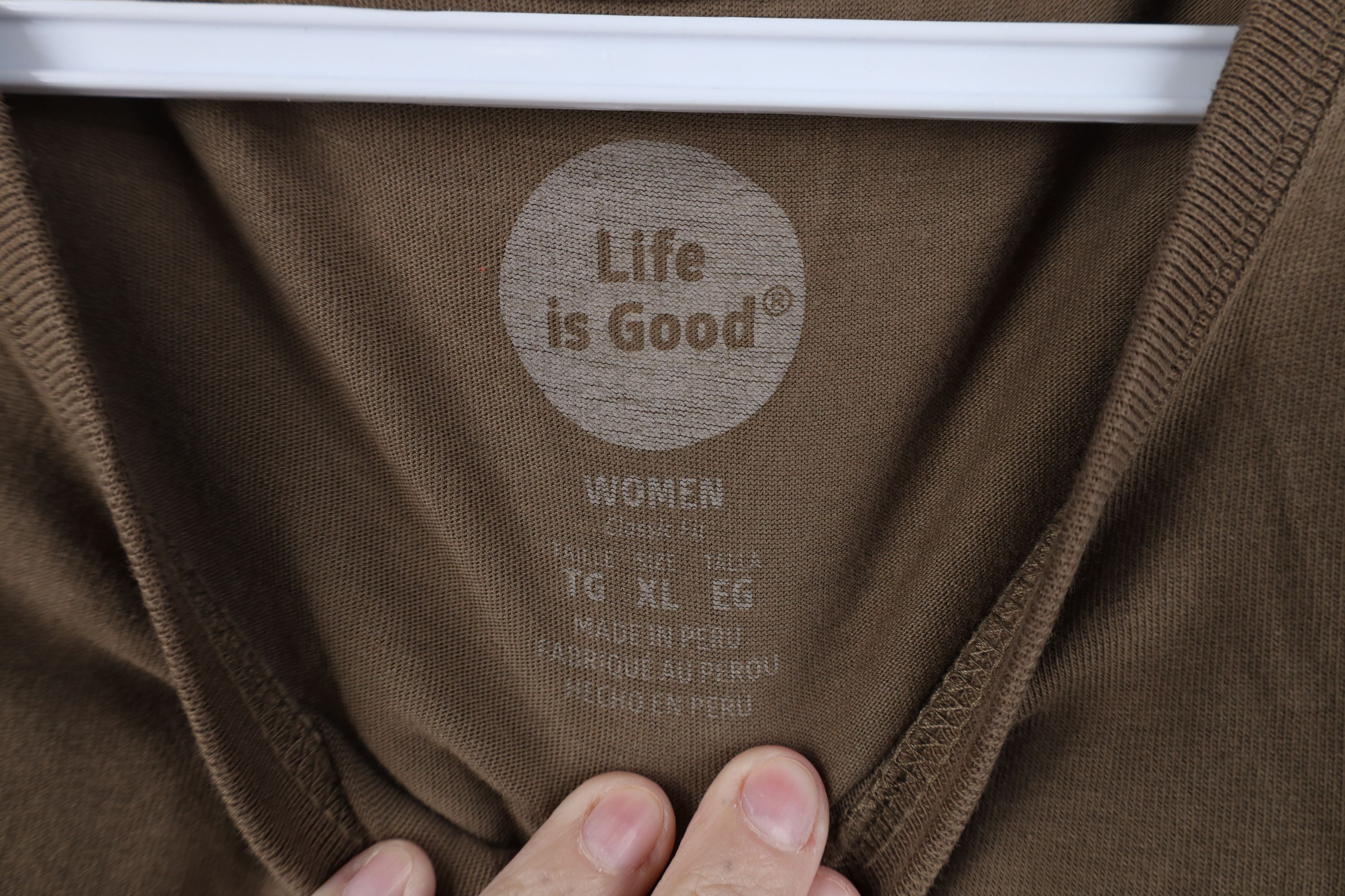 Life is Good Life Is Good Spell Out Beach Sun Short Sleeve T-Shirt Brown Size XL / US 12-14 / IT 48-50 - 9 Thumbnail