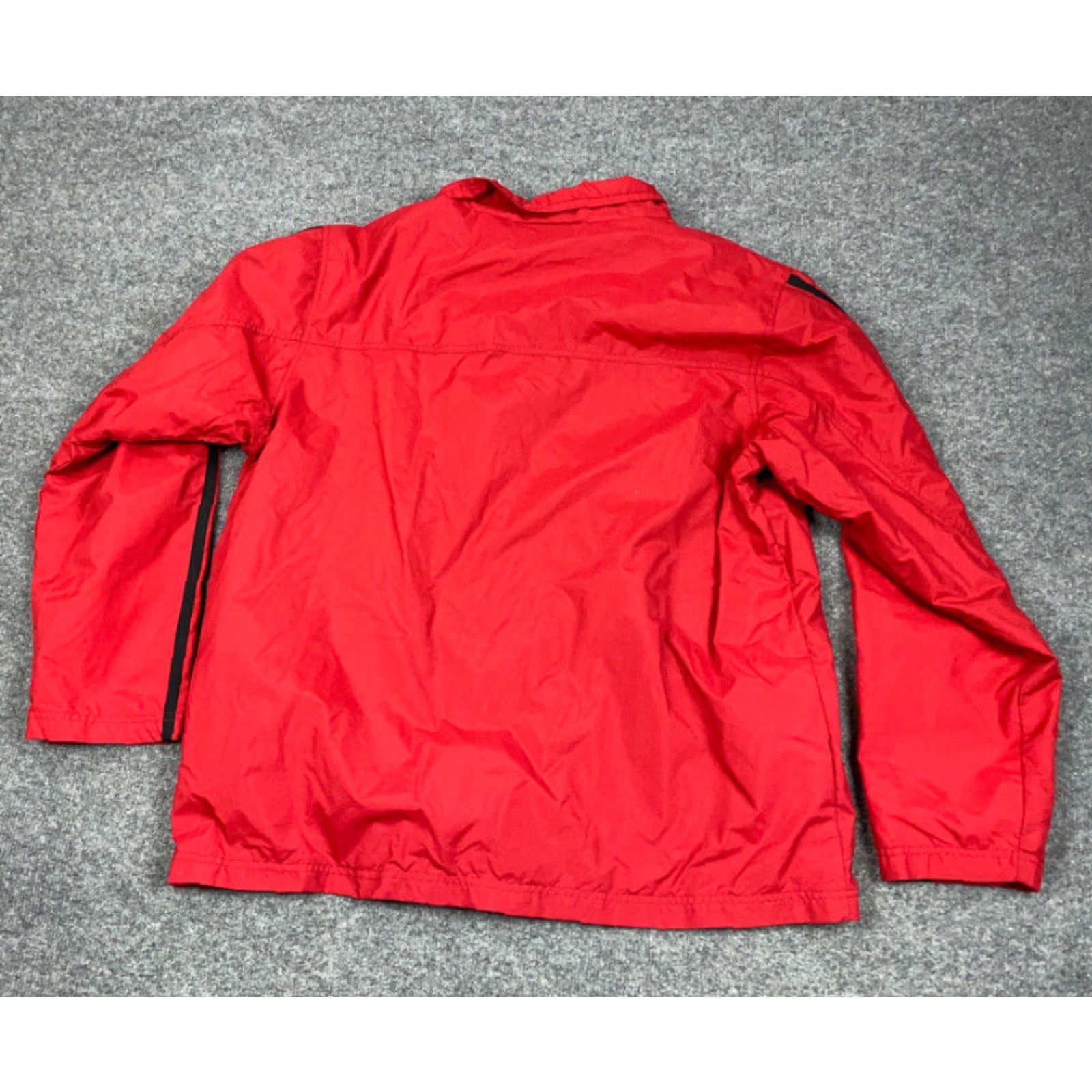 Nike VNTG Nike Windbreaker Jacket Adult XL Red Embroidered Zip Lined Nylon Polyester 90s Streetwear Men's Size US XL / EU 56 / 4 - 2 Thumbnail