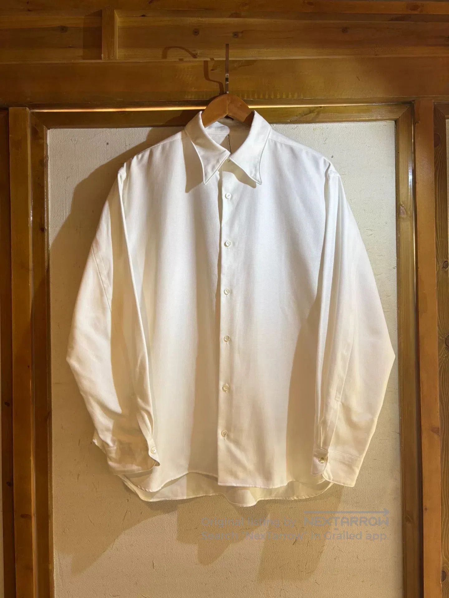 M.Nii Men's Brapue Italian Arc Collar Shirt. Size US M / EU 48-50 / 2 - 1 Thumbnail