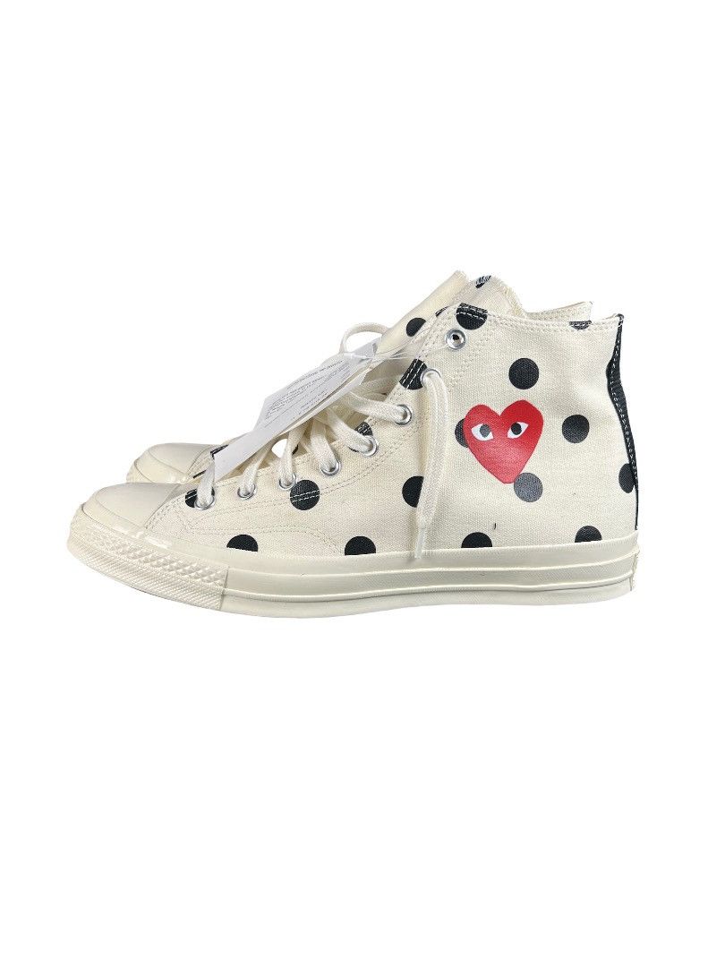 Comme des Garcons PLAY × Converse CDG PLAY x Converse Polka Dot Heart – Size 11 US – Rare BNWT Size US 11 / EU 44 - 13 Thumbnail