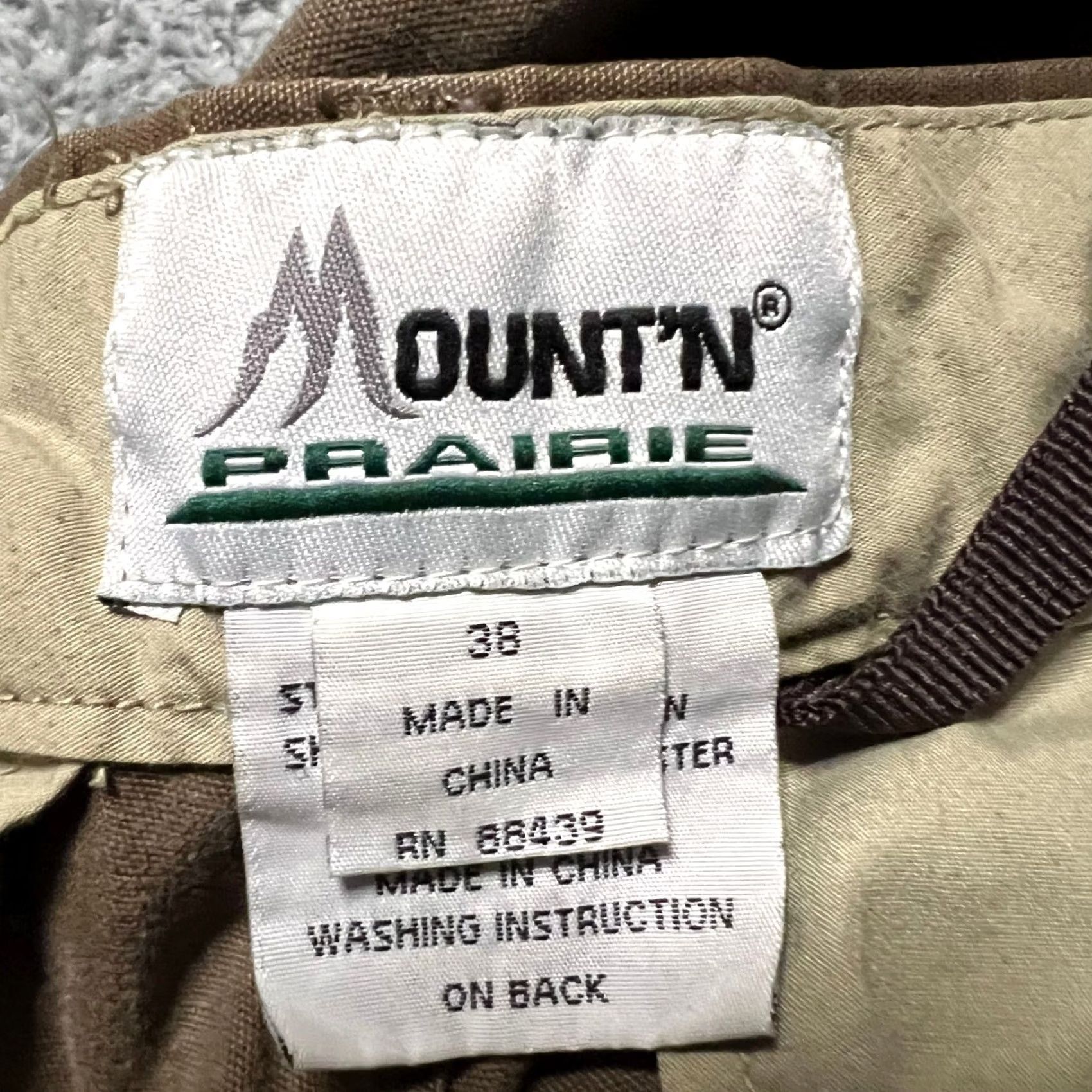 Vintage Mountain Prairie Pants Mens 38 Camo Flyway Brown Hunting Chino 29in Inseam Brown Mens Size US 36 / EU 52 - 7 Thumbnail