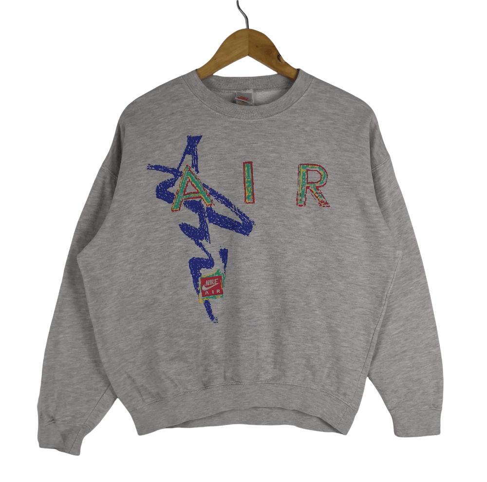 Nike Vintage 90s Nike Air Sweatshirt Big Logo Nike Sweater Size US M / EU 48-50 / 2 - 1 Thumbnail