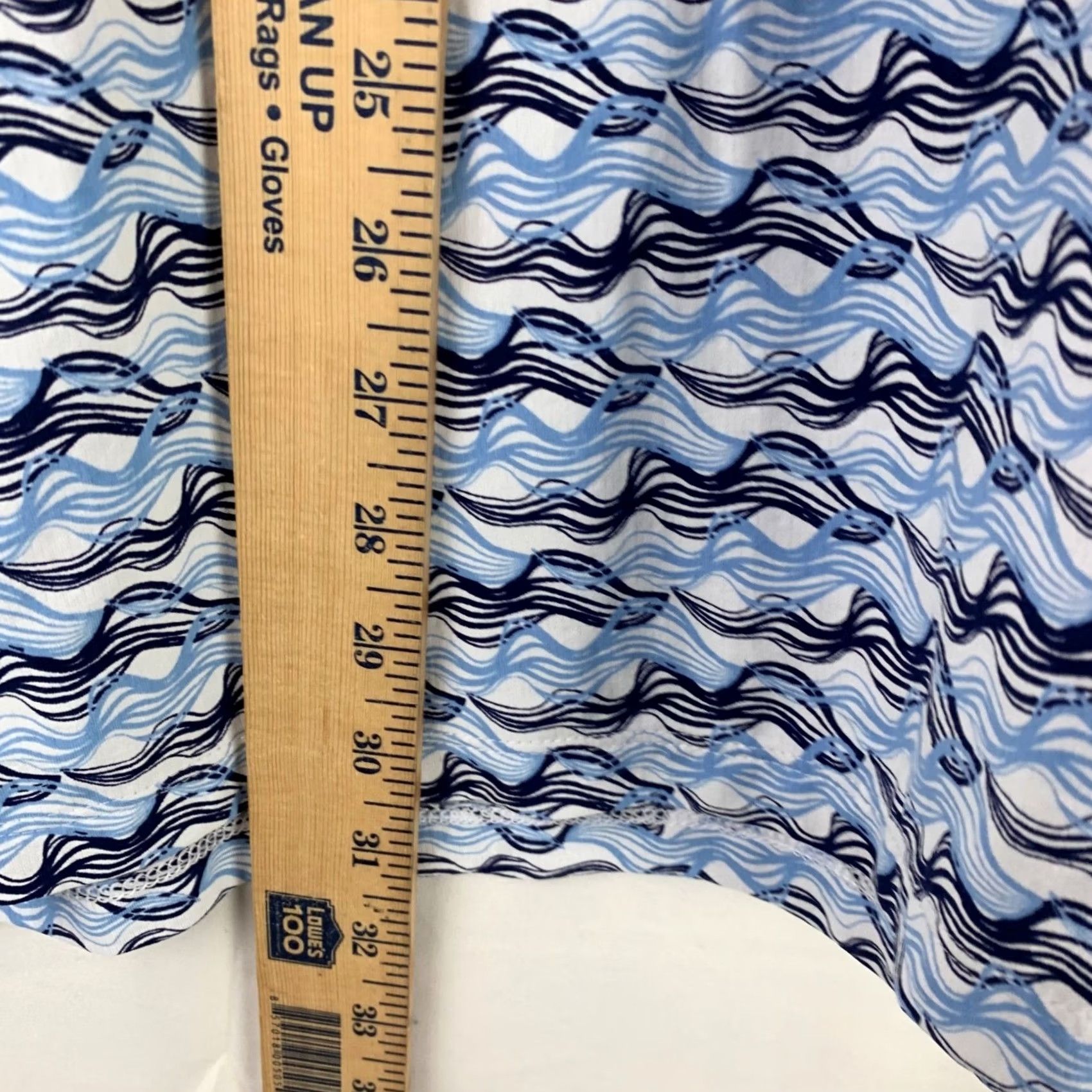 Vintage IBKUL Shirt Mens XL Blue Polo Wave Print UPF Performance Short Sleeve Size US XL / EU 56 / 4 - 4 Thumbnail