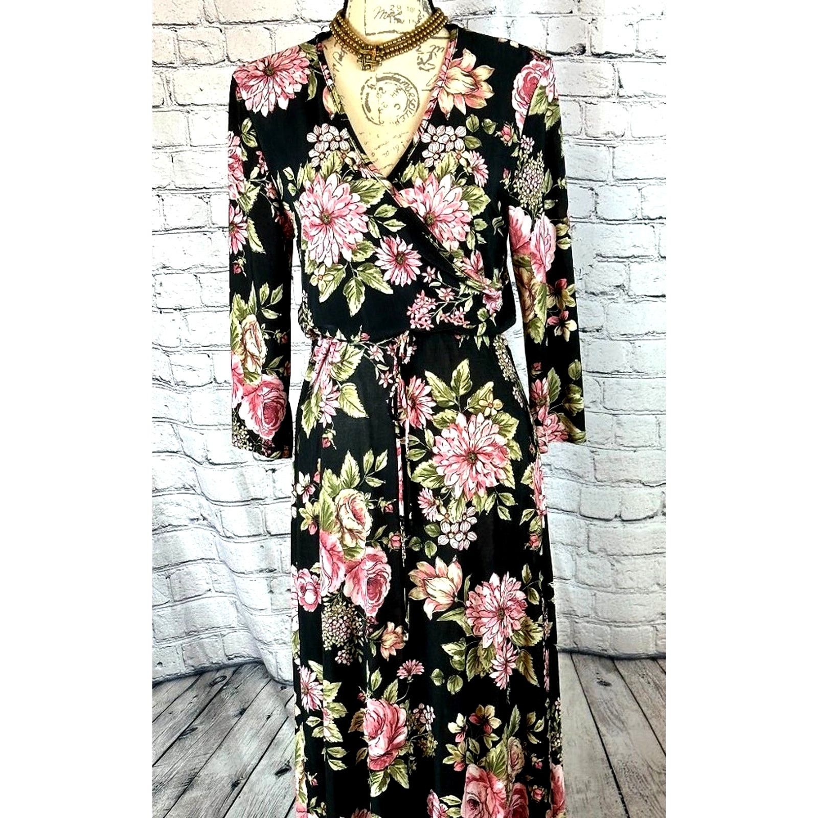 Other Love Chesley Floral Maxi Dress with Matching Belt size L Size L / US 10 / IT 46 - 2 Thumbnail