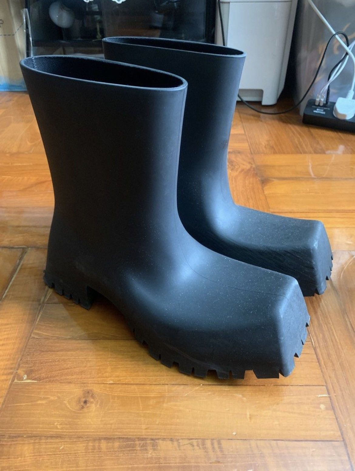 Pre-owned Balenciaga Never Worn - Trooper Boots - Size 41 In Black
