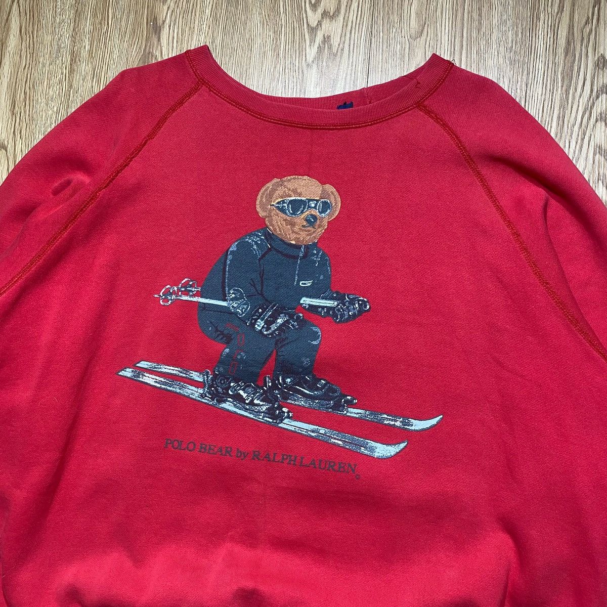 Polo Ralph Lauren × RRL Ralph Lauren × Vintage Crewneck Polo Bear Ski 90’s OG Vintage Size US XL / EU 56 / 4 - 4 Thumbnail