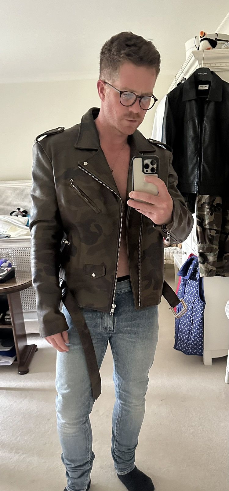 Pyer Moss The grail Pyer Moss camouflage camo biker leather jacket XL Size US XL / EU 56 / 4 - 3 Thumbnail