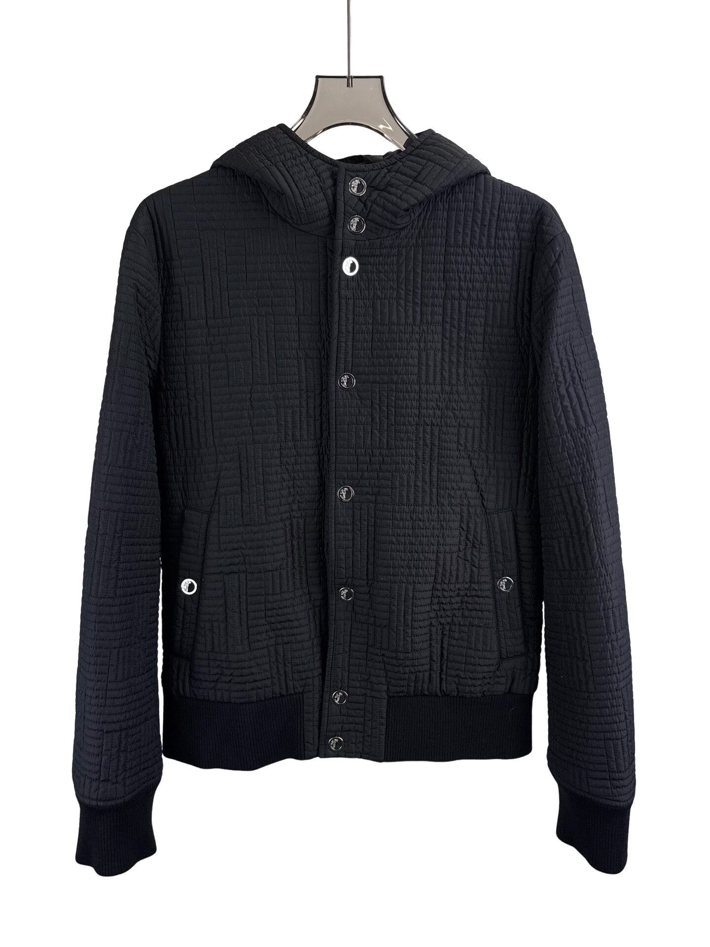 Versace Versace Collection Quilted Hooded Jacket 52 Size US L / EU 52-54 / 3 - 1 Thumbnail