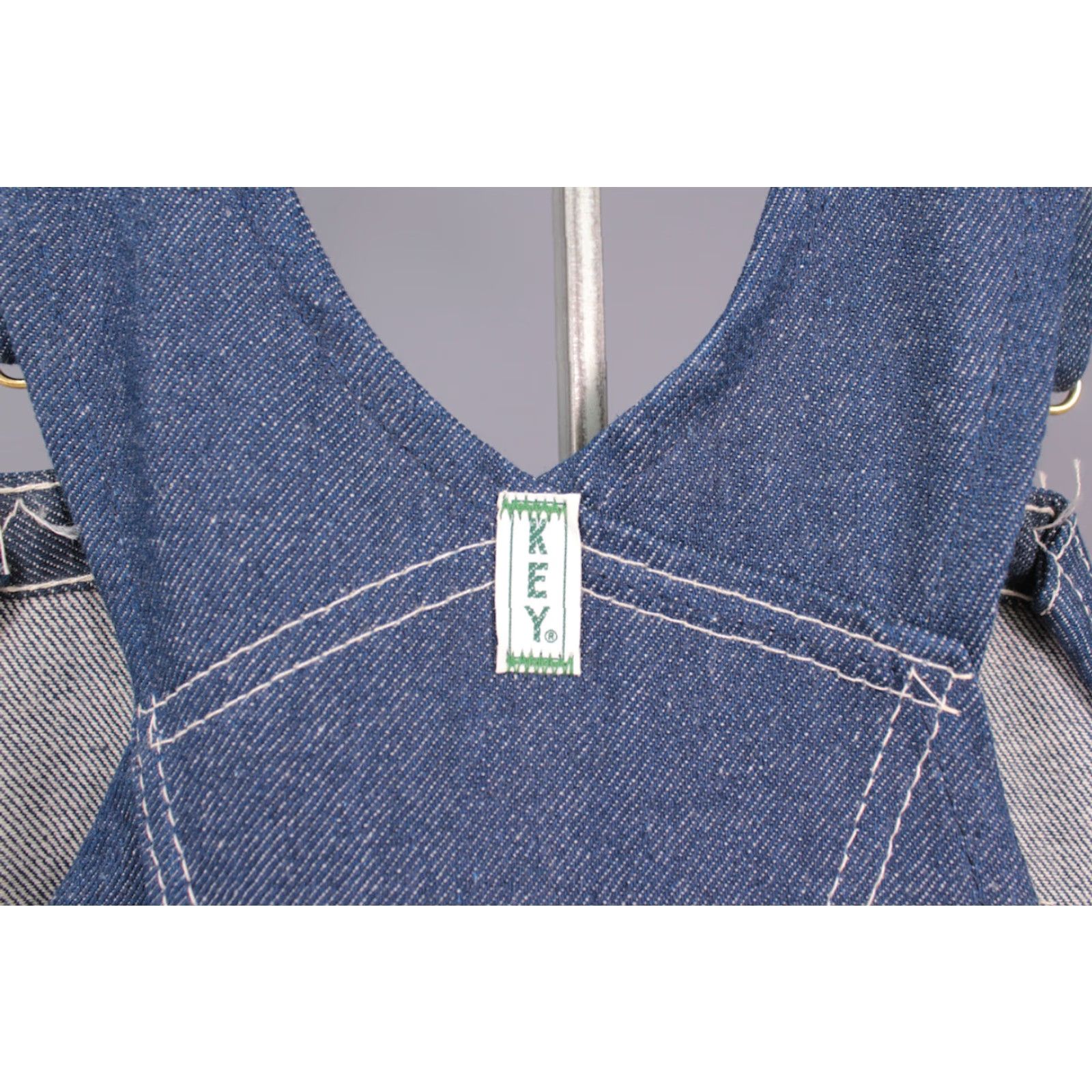 Vintage VINTAGE Key Overalls Denim 70s 80s 38x30 Dark Wash NOS 70s-80s denim Workwear Mens/Unisex Size US 38 / EU 54 - 6 Thumbnail
