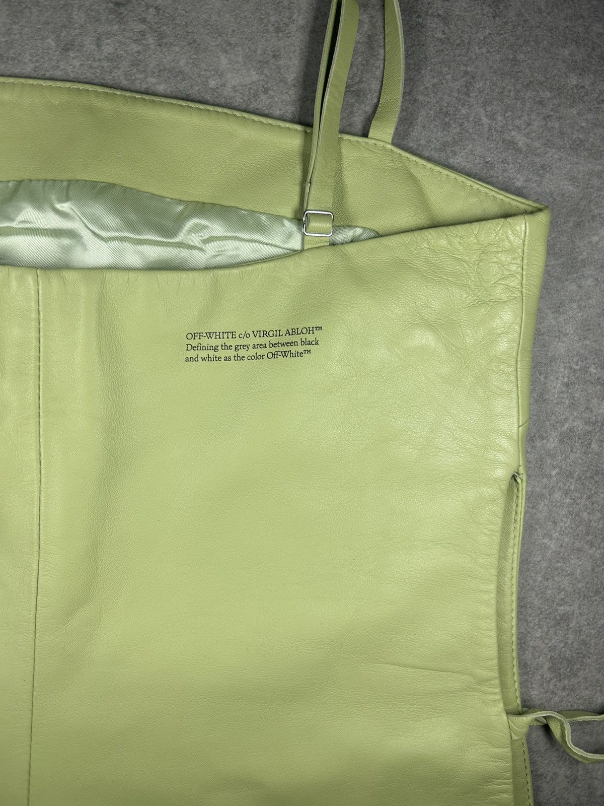 Off-White Off White long leather dress Size S / US 4 / IT 40 - 6 Thumbnail