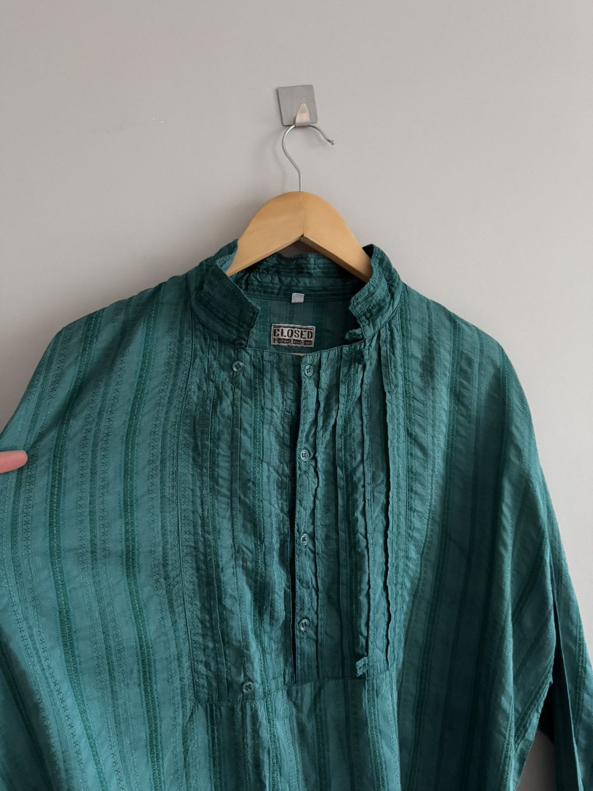 CLOSED × Marithe + Francois Girbaud Marithé François Girbaud Vintage Textured Shirt Italy Size US M / EU 48-50 / 2 - 3 Thumbnail