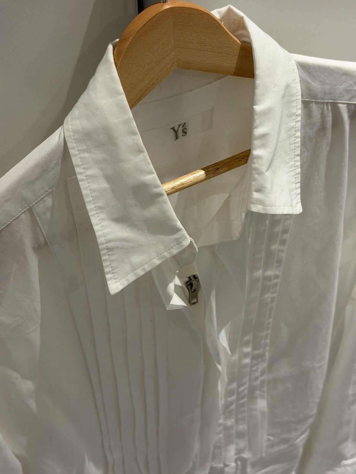 Yohji Yamamoto Yohji Yamamoto Y’s Pleated Zip Shirt (YZ-B01-001) Size US S / EU 44-46 / 1 - 3 Thumbnail