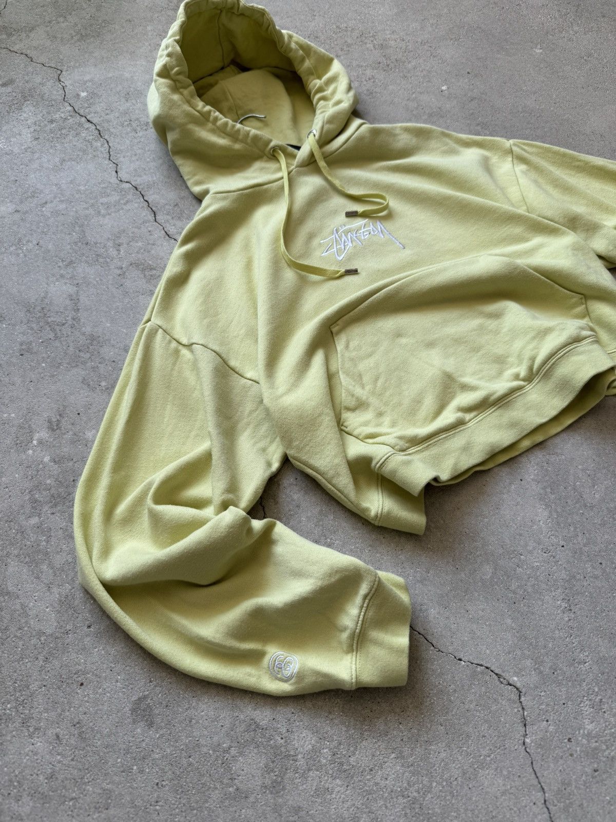 Stussy × Vintage Vintage Stussy Hoodie Yellow Size M / US 6-8 / IT 42-44 - 6 Thumbnail