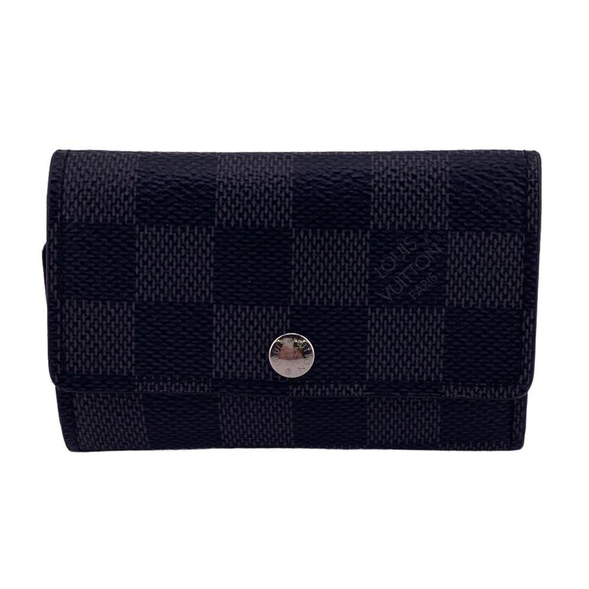 image of Louis Vuitton N62662 Multicle 6 6-Row Damier Graphite Key Case Men's in Grey