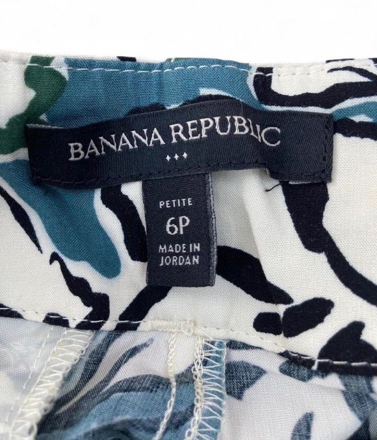 Banana Republic Banana Republic Y2K Abstract Wave Wide Leg Pants Size 6P Size 28" / US 6 / IT 42 - 6 Thumbnail