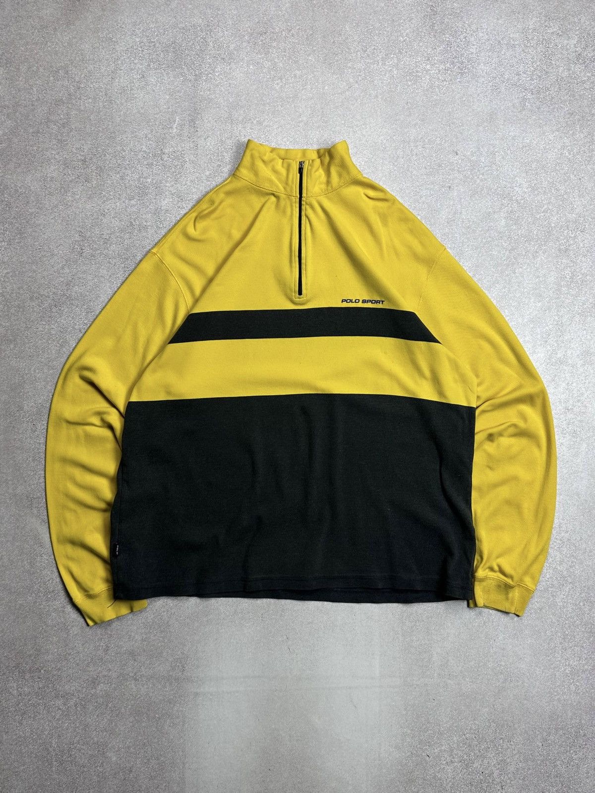 Polo Ralph Lauren Vintage Polo Ralph Lauren Sport RRL Quarter Zip Sweatshirt Size US XL / EU 56 / 4 - 1 Thumbnail