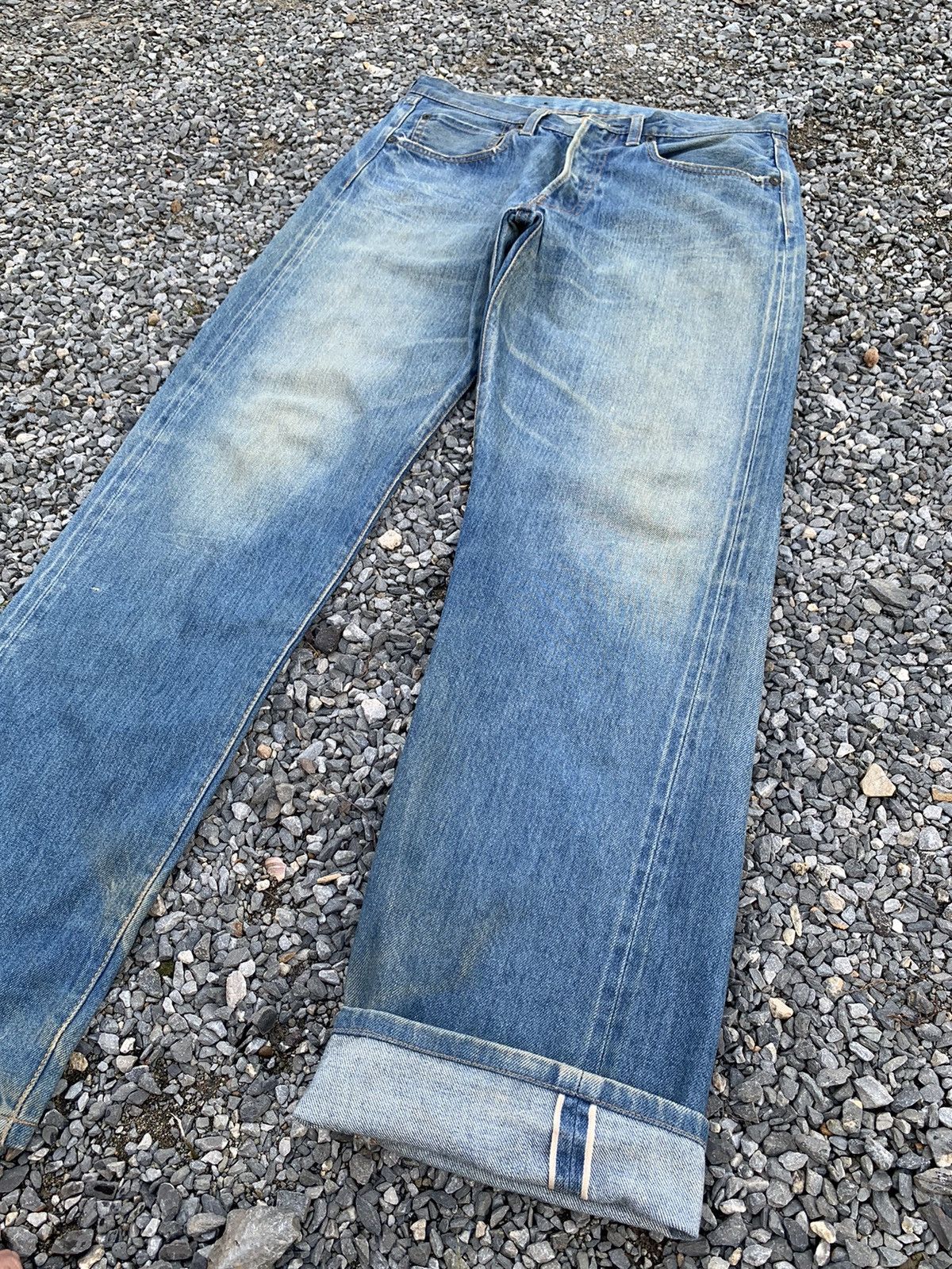 Japanese Brand VINTAGE URBAN RESEARCH SELVEDGE RUSTY JAPANESE DISTRESSED Size US 31 - 5 Thumbnail