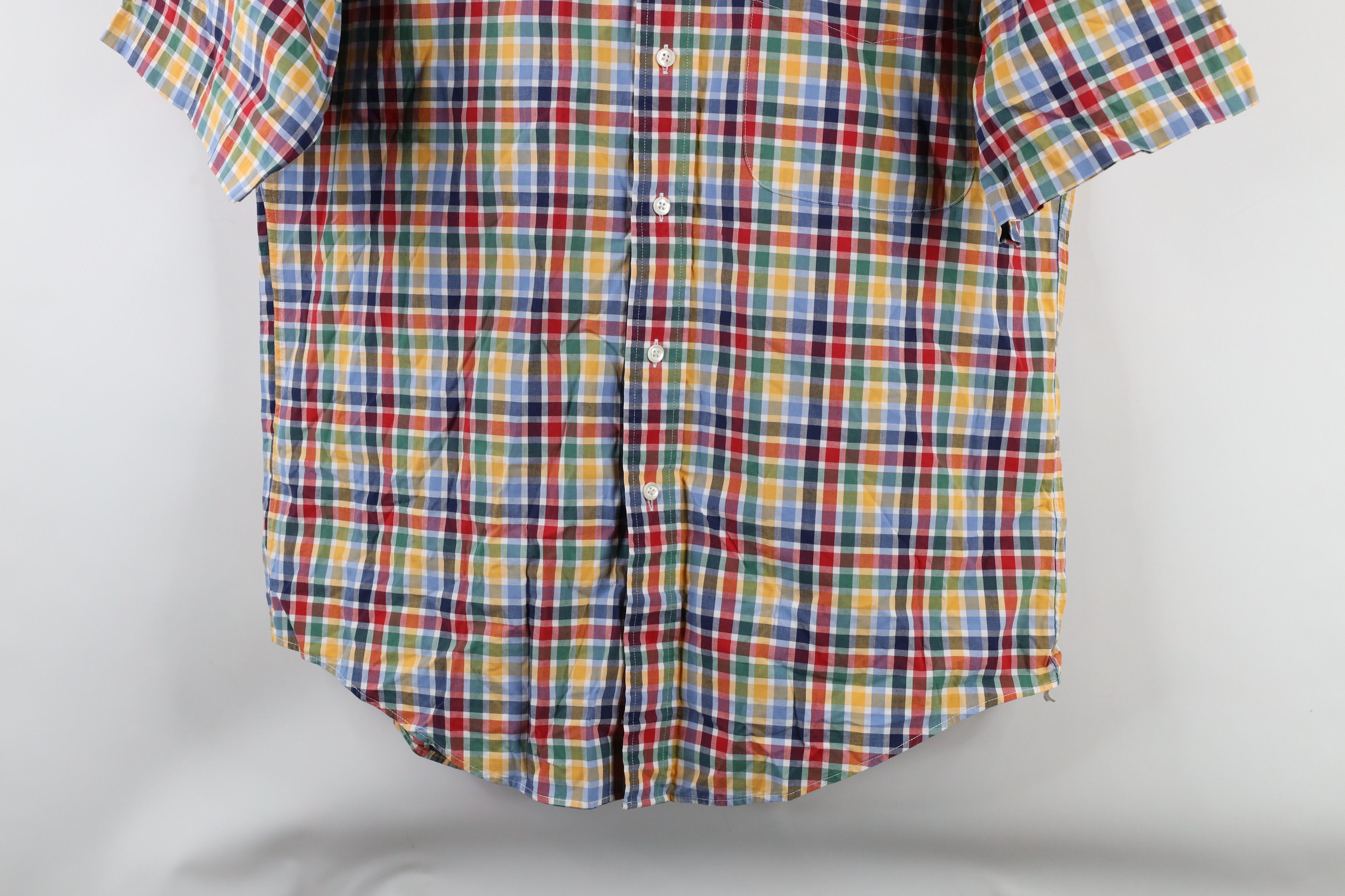 Lands' End × Vintage Vintage Lands End Plaid Short Sleeve Button Down Shirt Size US M / EU 48-50 / 2 - 3 Thumbnail