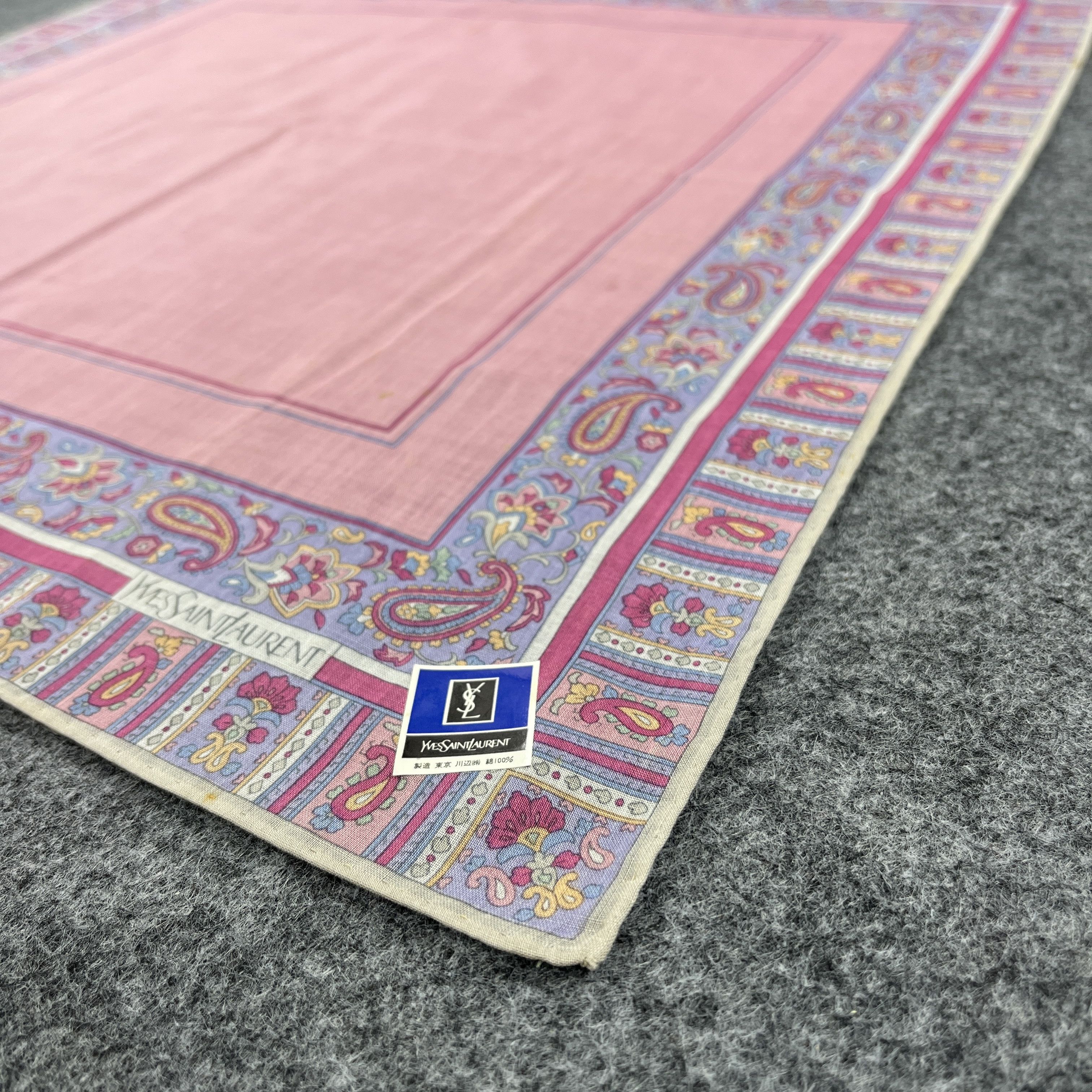 Vintage × Yves Saint Laurent Yves Saint Laurent Handkerchief / Bandana / Neckerchief B627 Size ONE SIZE - 5 Thumbnail