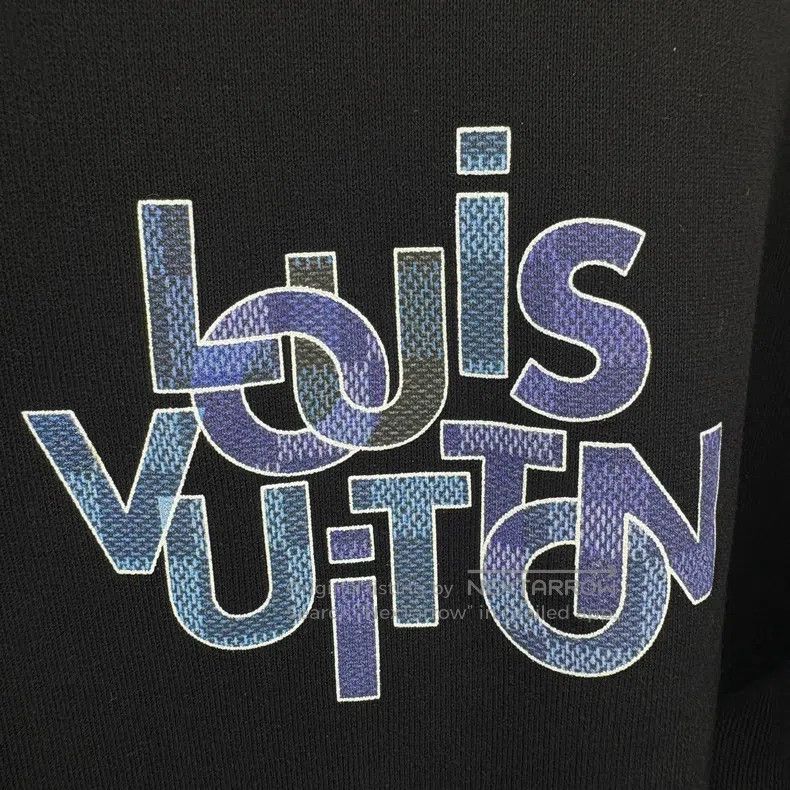 Louis Vuitton Louis Vuitton Black checkerboard logo sweatshirt Size US L / EU 52-54 / 3 - 5 Thumbnail