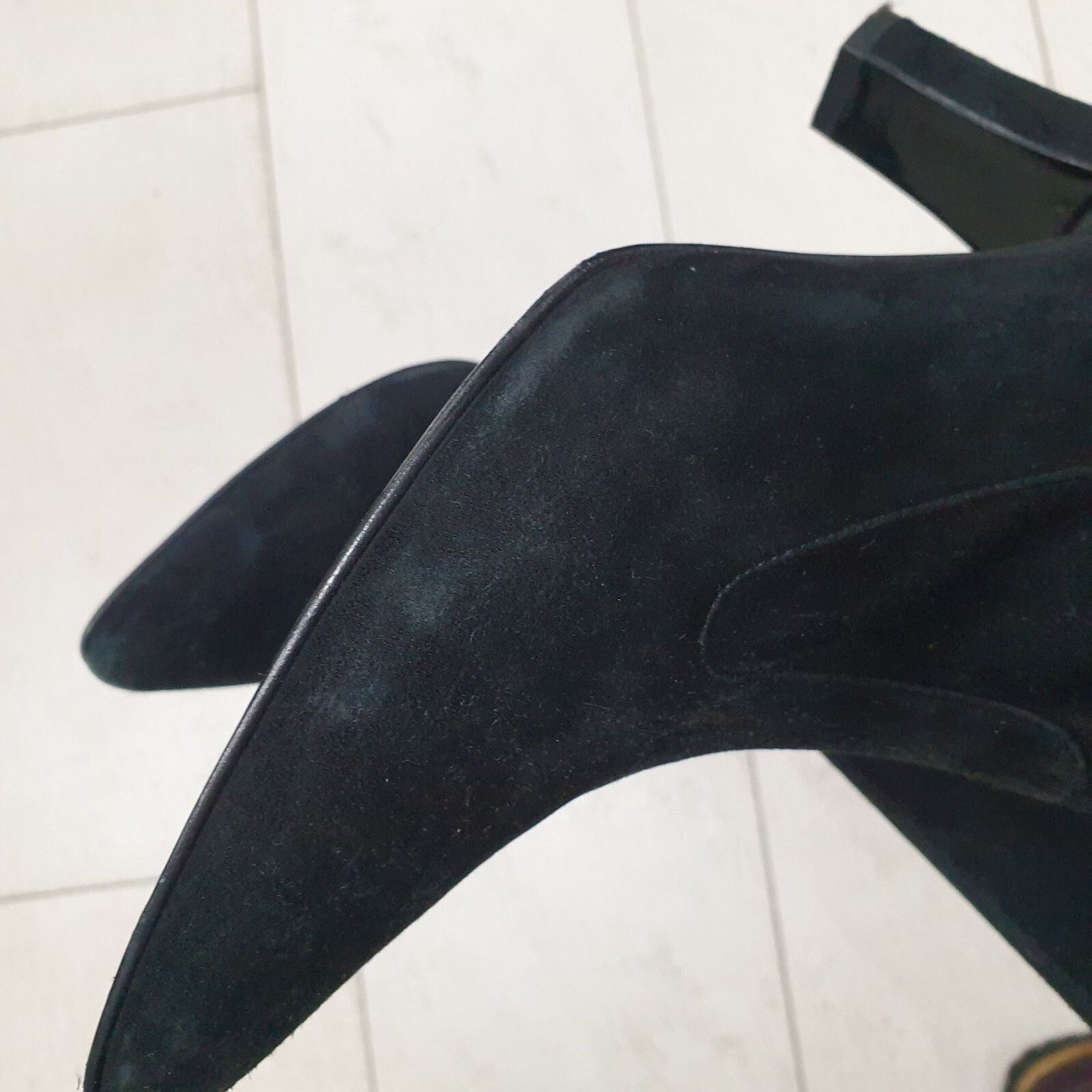 Chanel Chanel Black Suede Leather Over Knee Boots Sz. 39 Size US 9 / IT 39 - 12 Thumbnail