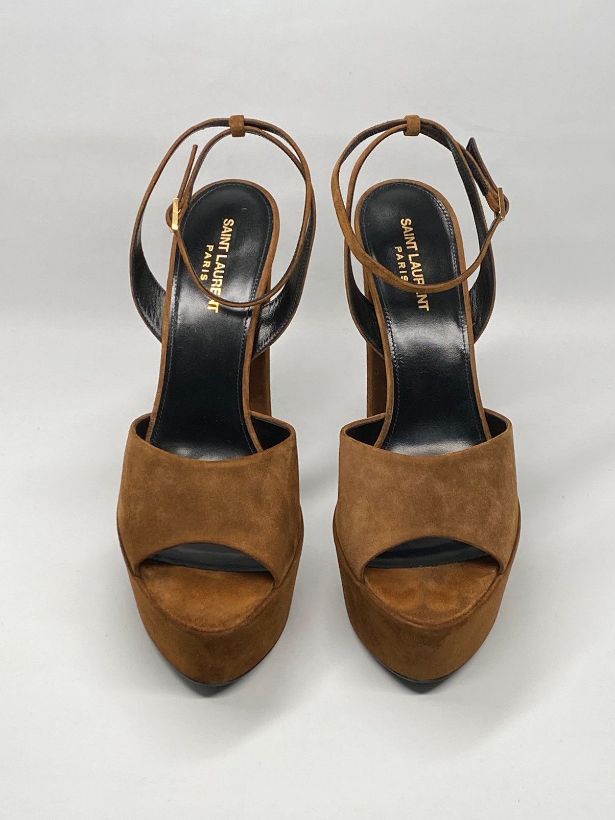 Yves Saint Laurent Saint Laurent Jodie Platform Sandals in Suede size 41 Size US 11 / IT 41 - 4 Thumbnail