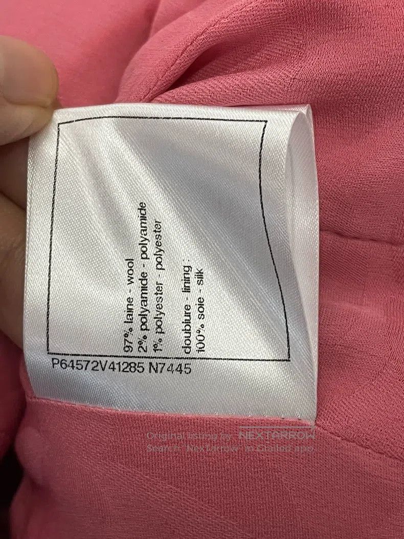 Chanel Chanel Pink tweed four-pocket jacket Size XS / US 0-2 / IT 36-38 - 7 Thumbnail
