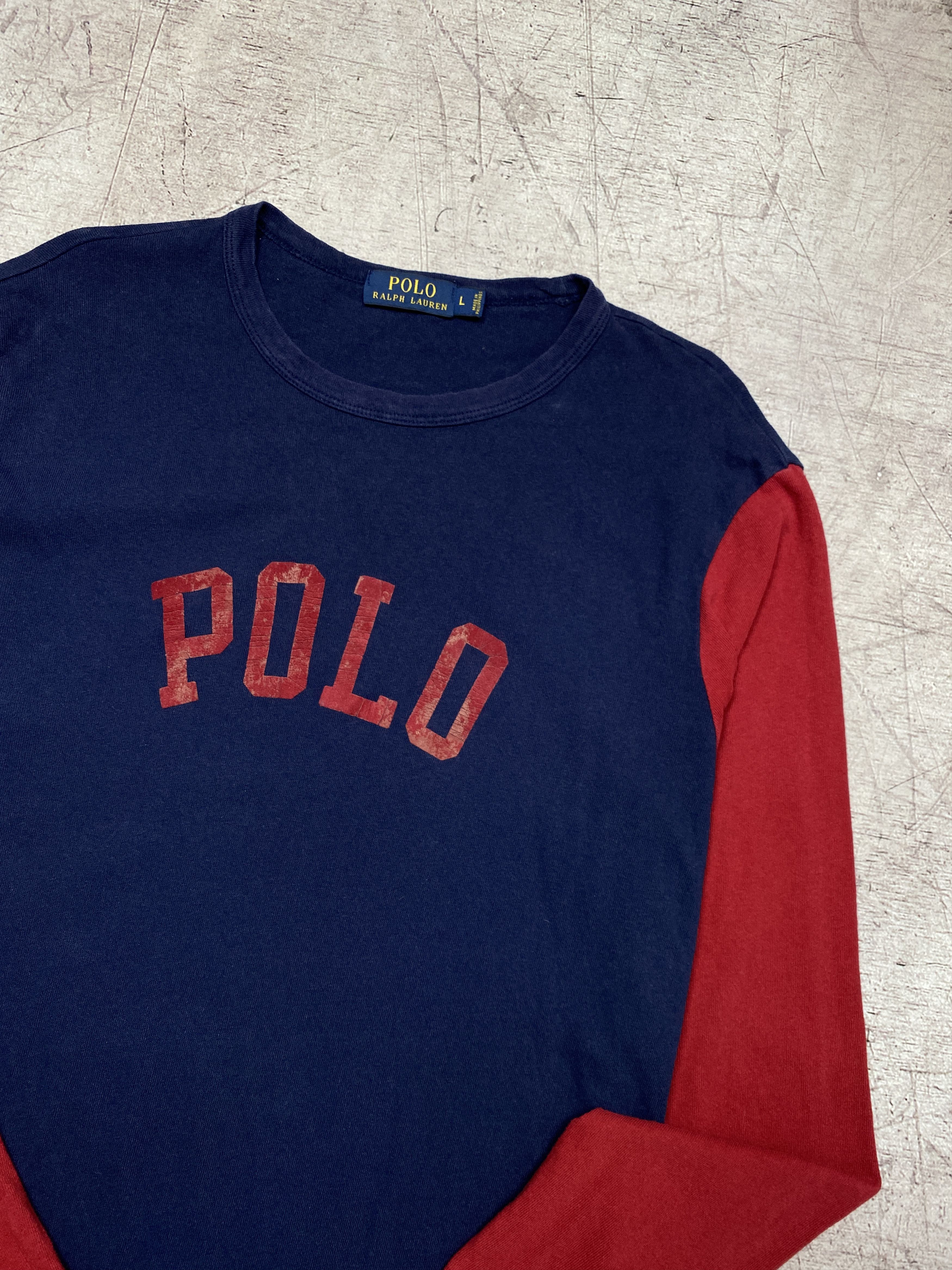 Polo Ralph Lauren × Ralph Lauren Polo Ralph Lauren Vintage Mens Big Logo Long Sleeve T-Shirt Size US L / EU 52-54 / 3 - 2 Thumbnail