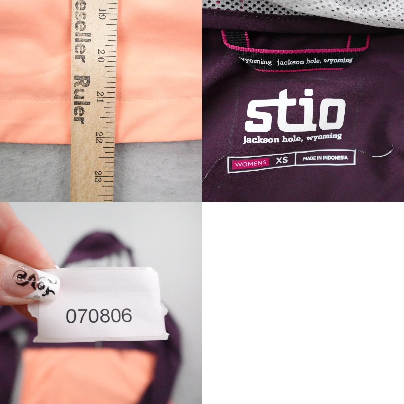 Pinko Stio Jacket Womens XL Maroon Pink CFS Hooded Anorak Windbreaker Pullover 1/2 Zip Size XS / US 0-2 / IT 36-38 - 8 Thumbnail