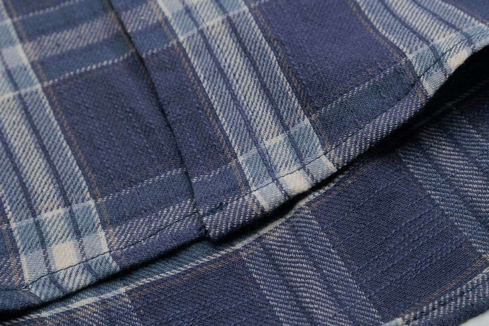 Vintage Men's Japanese street loose lapel plaid long-sleeved shirt Size US M / EU 48-50 / 2 - 5 Thumbnail