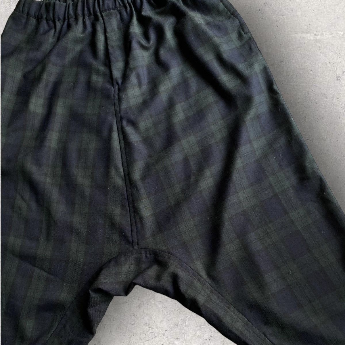 Comme des Garcons SS21 Green Plaid Drop Crotch Pants Size US 32 / EU 48 - 1 Thumbnail