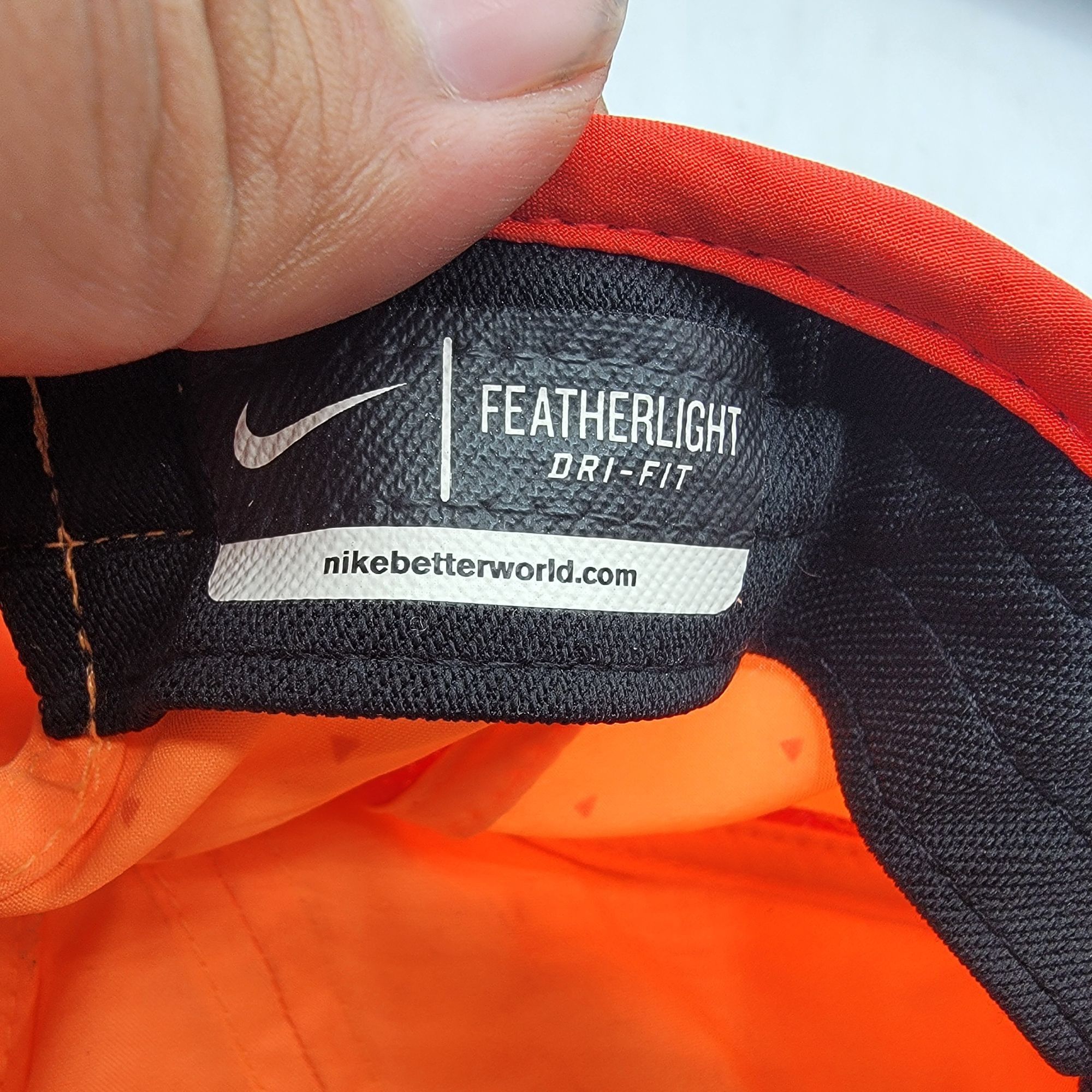 Nike Nike Featherlight Dri-Fit Athletic Running Hat Cap Mesh Oran Size ONE SIZE - 8 Thumbnail
