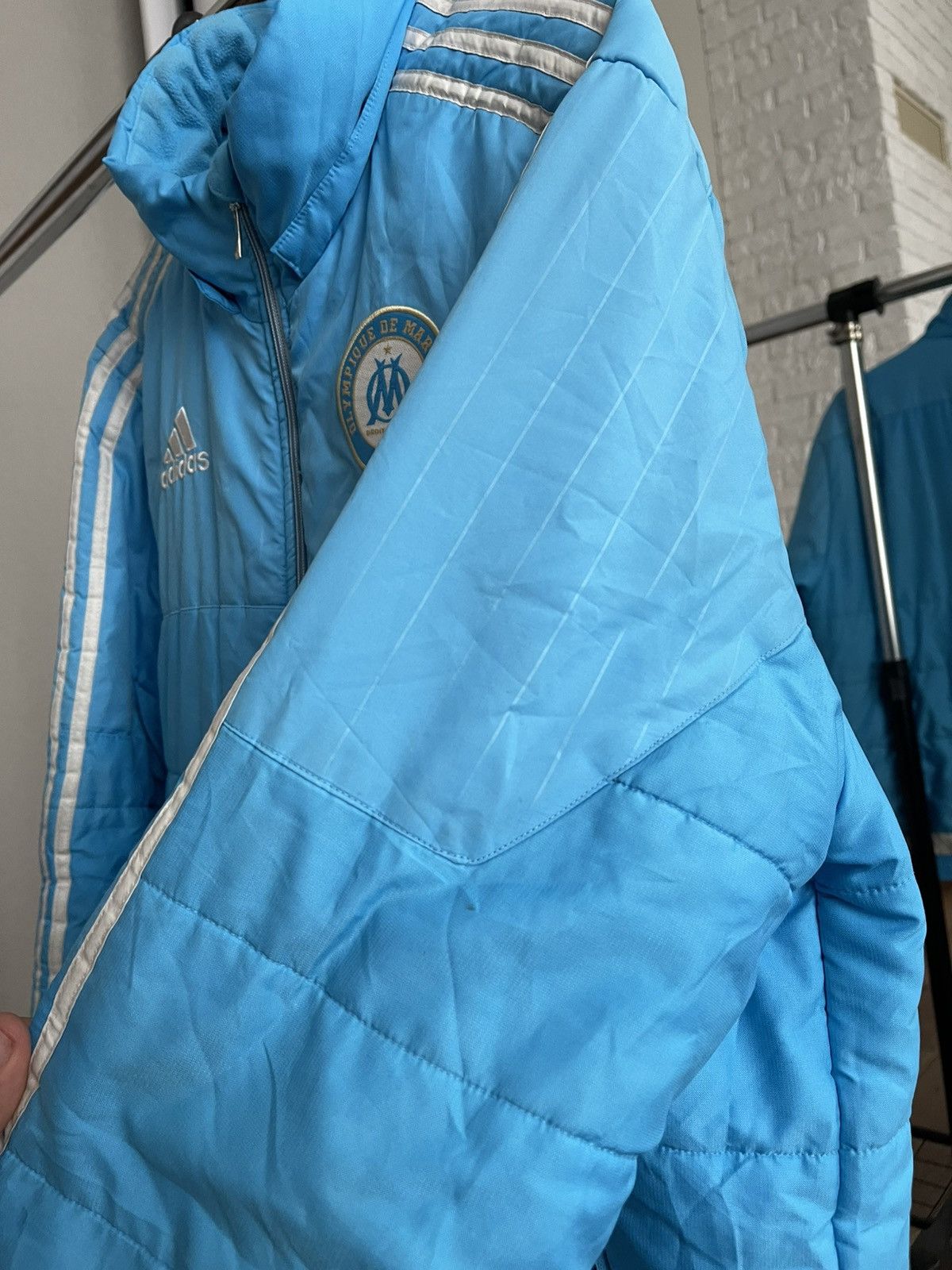 Adidas Adidas Olympique Marseille Vintage Zip Soccer Jacket Size US M / EU 48-50 / 2 - 18 Thumbnail