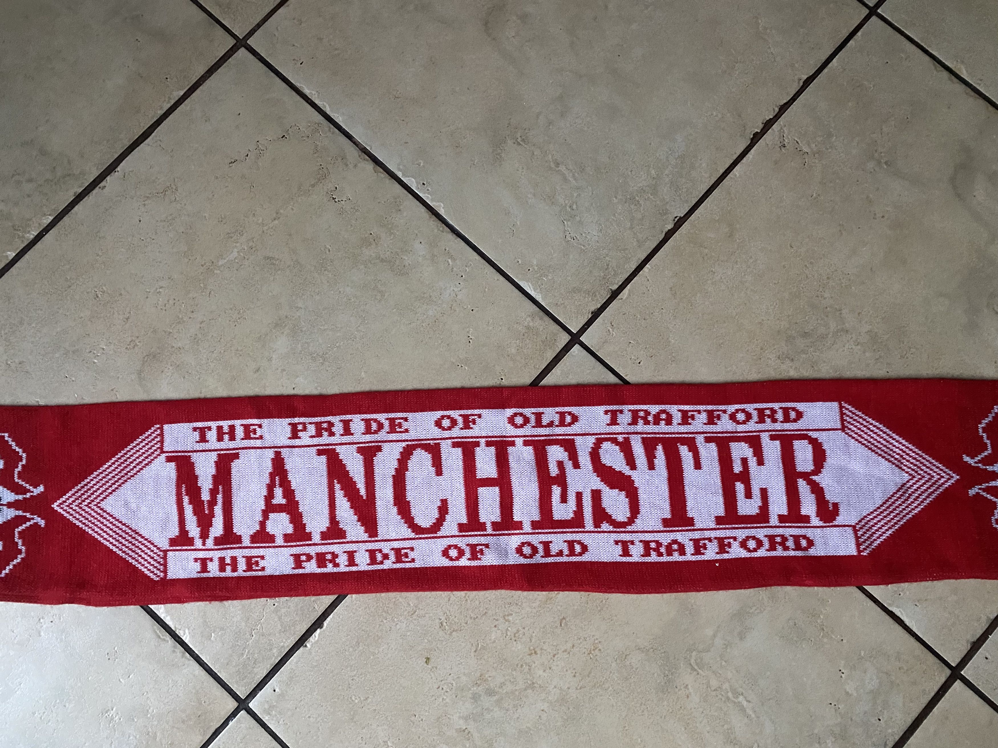 Other Vintage - football scarf MANCHESTER UNITED - UNIQUE Size ONE SIZE - 3 Thumbnail