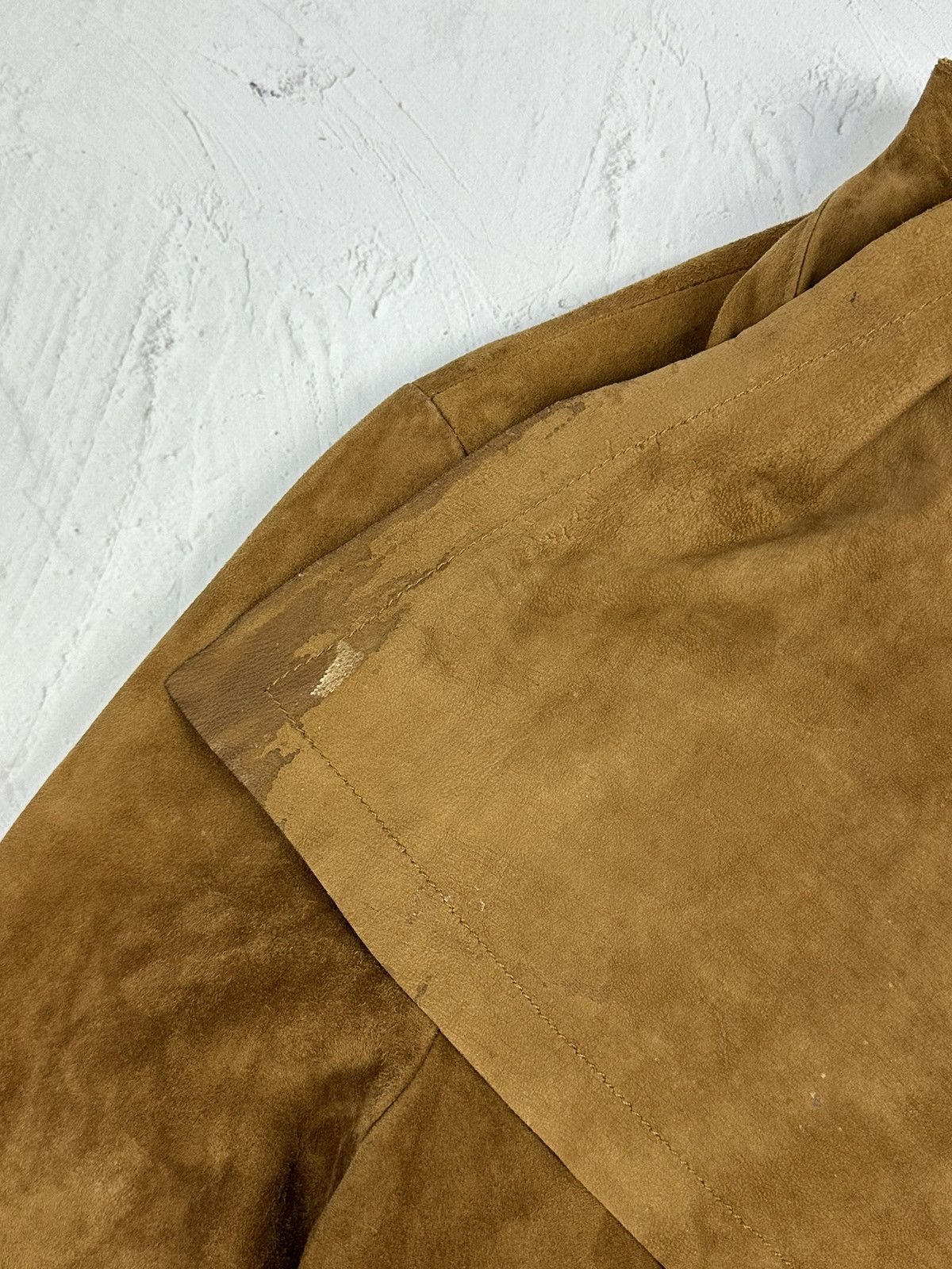 If Six Was Nine Vintage Brown Suede Jacket Size XL / US 12-14 / IT 48-50 - 10 Thumbnail