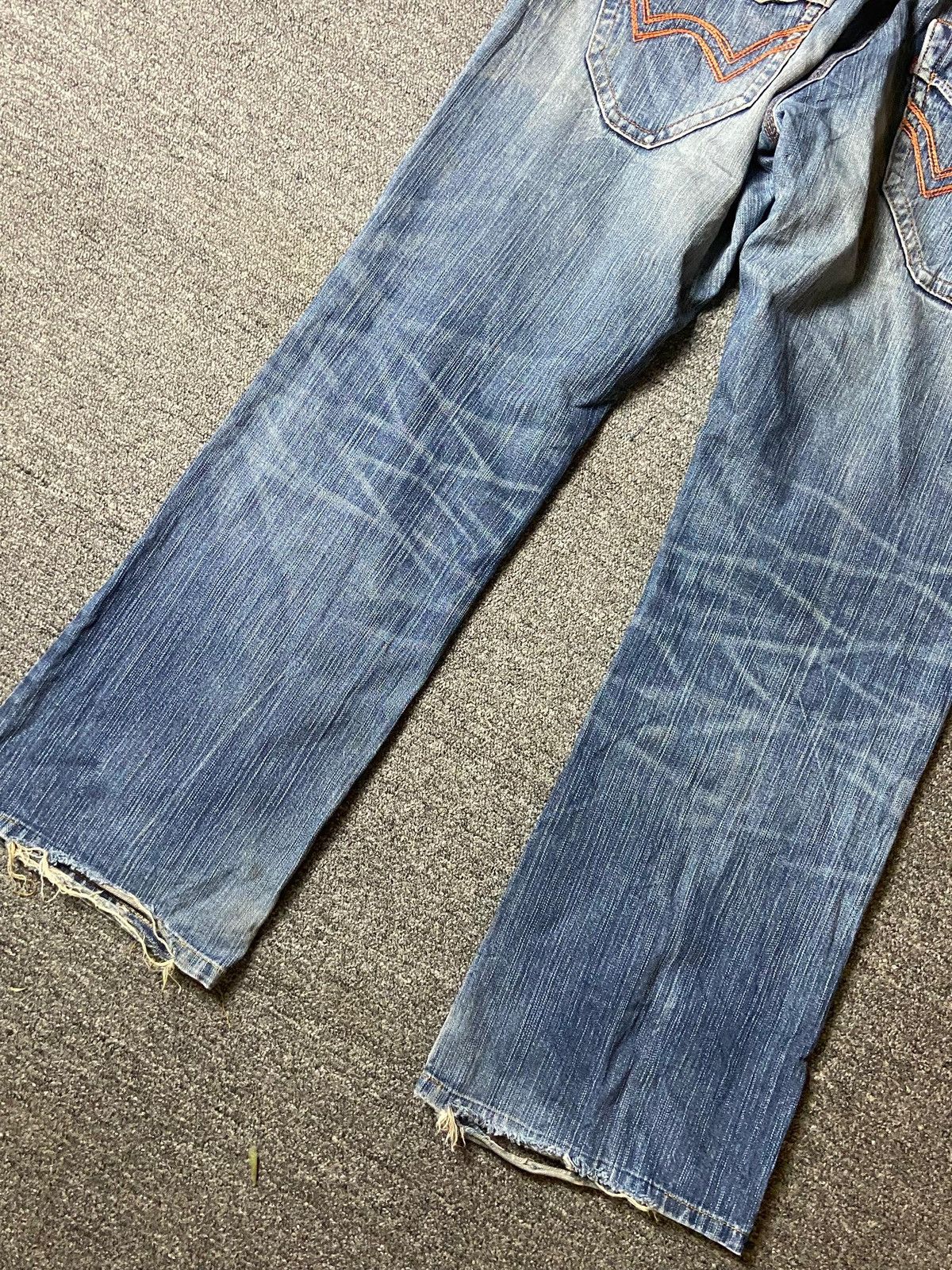 Edwin × Japanese Brand × Vintage Vintage Edwin XV Distressed Denim Jeans (128) Size US 35 - 7 Thumbnail