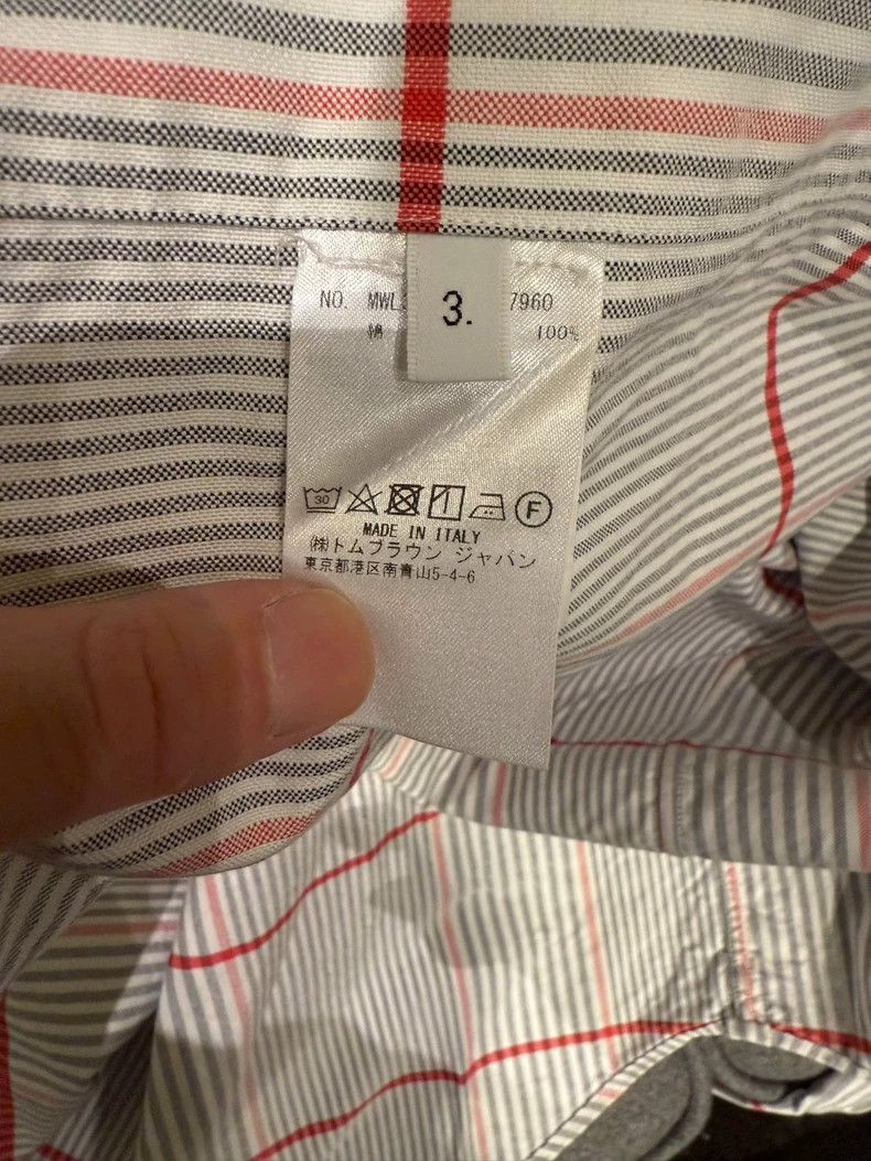 Thom Browne THOM BROWNE Check Twin Sleeves Shirt 2502-Nextarrow Size US L / EU 52-54 / 3 - 4 Thumbnail