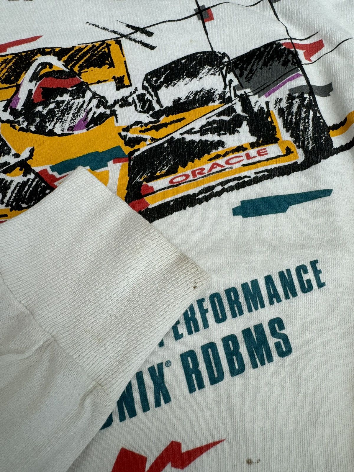Vintage Vintage ‘95 Oracle Team Unix F1 Racing Longsleeve Tee Size US XL / EU 56 / 4 - 13 Thumbnail