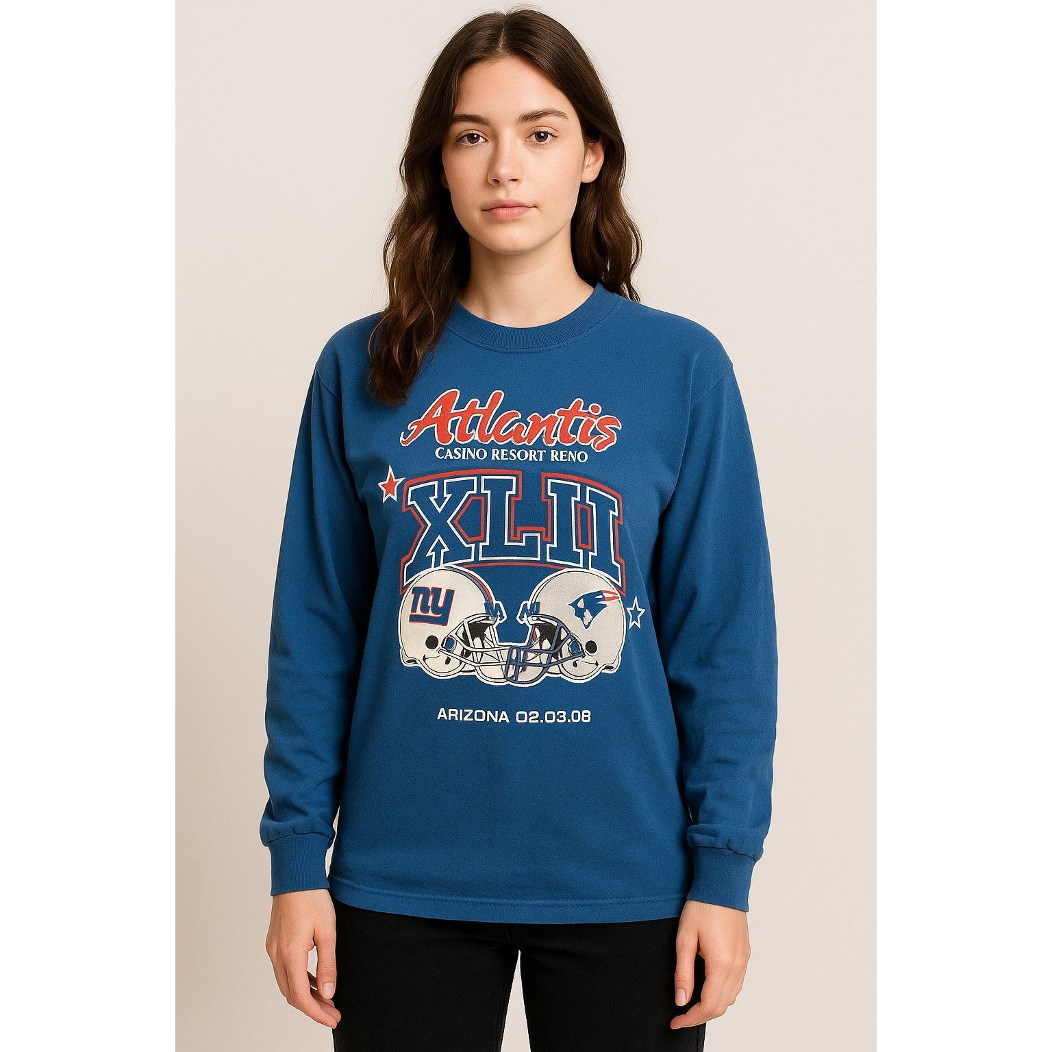 NFL Vintage Y2K Super Bowl XLII Atlantis Casino Resort Promo XL Size XL / US 12-14 / IT 48-50 - 1 Thumbnail