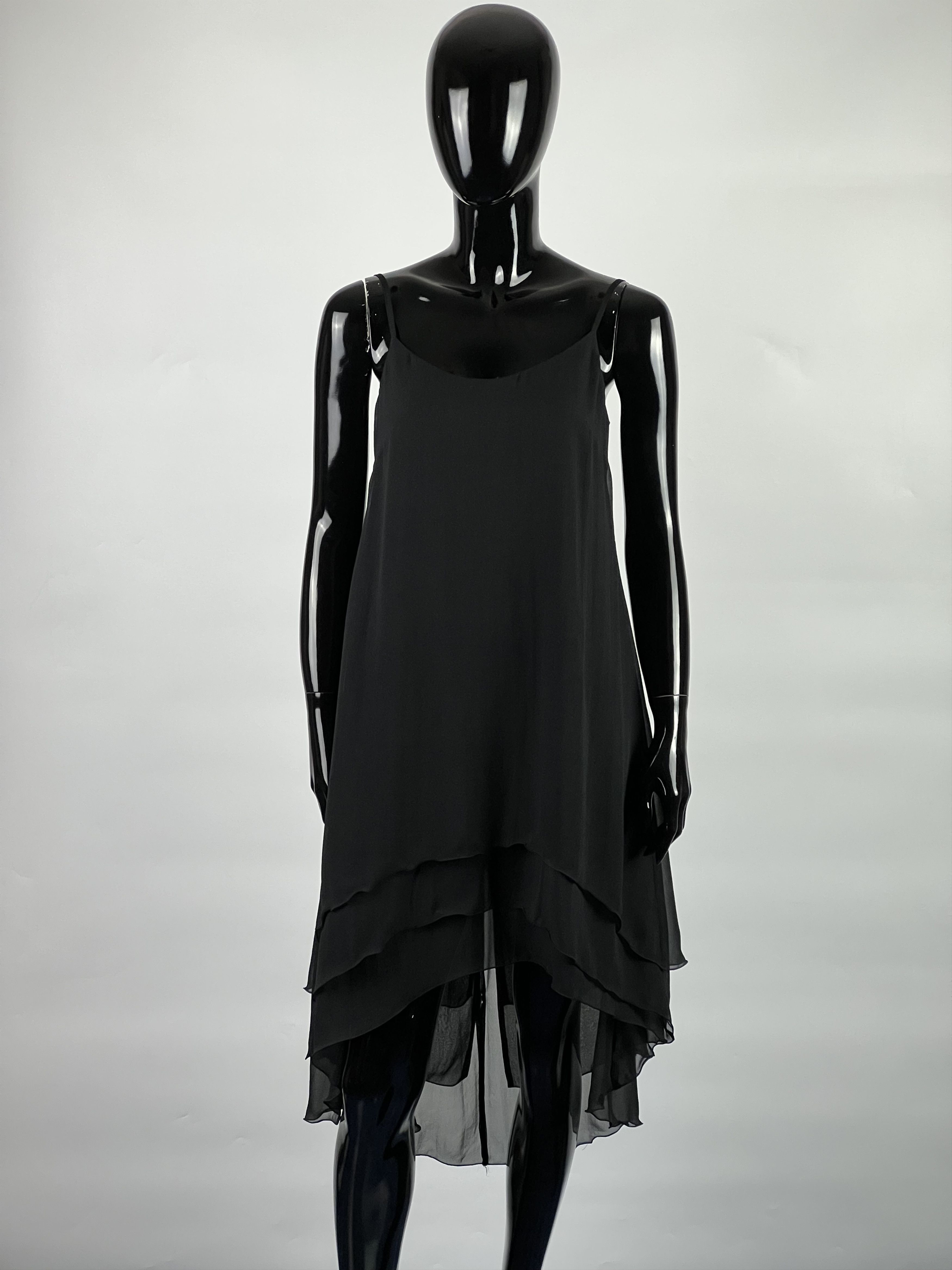H&M × Karl Lagerfeld Karl Lagerfeld For H&M Sleeveless Asymmetric Silk Dress US6 Size M / US 6-8 / IT 42-44 - 1 Thumbnail