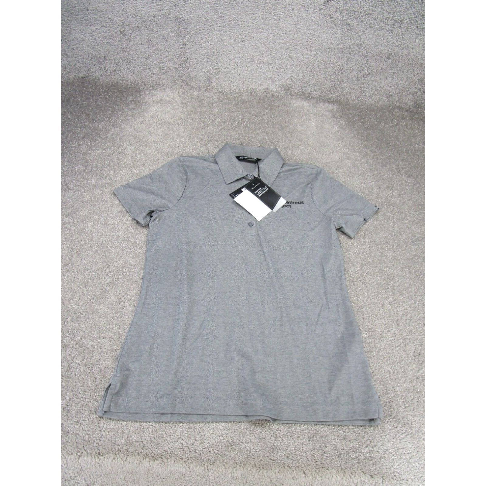 TravisMathew Travis Mathew Polo Shirt Gray Heather Short Sleeve Collared Women's Medium Cotton Blend Size M / US 6-8 / IT 42-44 - 1 Thumbnail