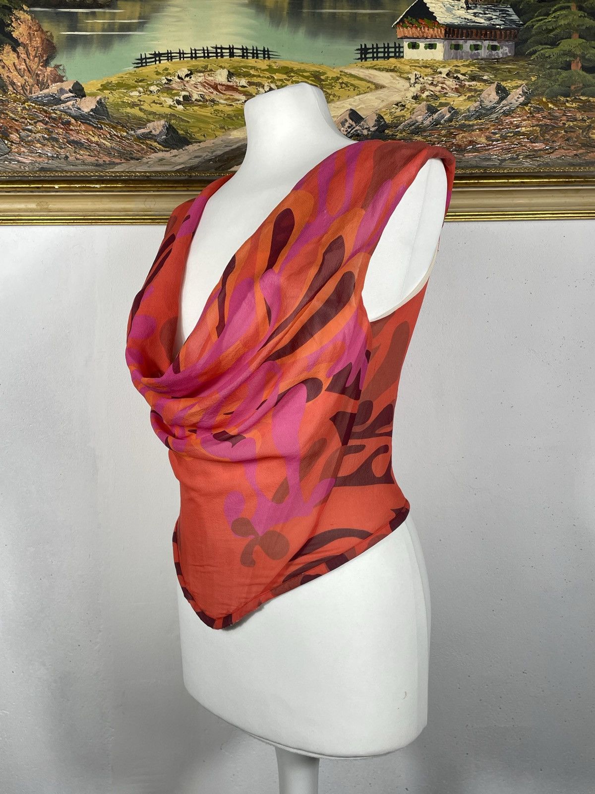 Designer × Vintage × Vivienne Westwood Vivienne Westwood Red Label Silk Corset Top Vintage Luxury Size M / US 6-8 / IT 42-44 - 3 Thumbnail