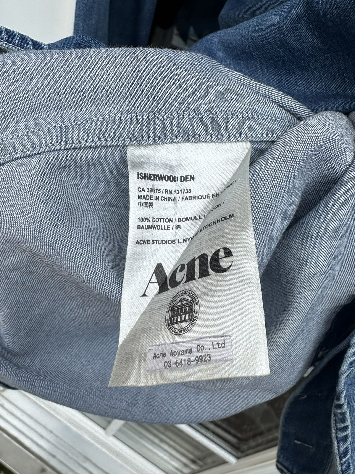 Acne Studios Acne Studios Bleached Denim Western Pocket Shirt Size US S / EU 44-46 / 1 - 11 Thumbnail