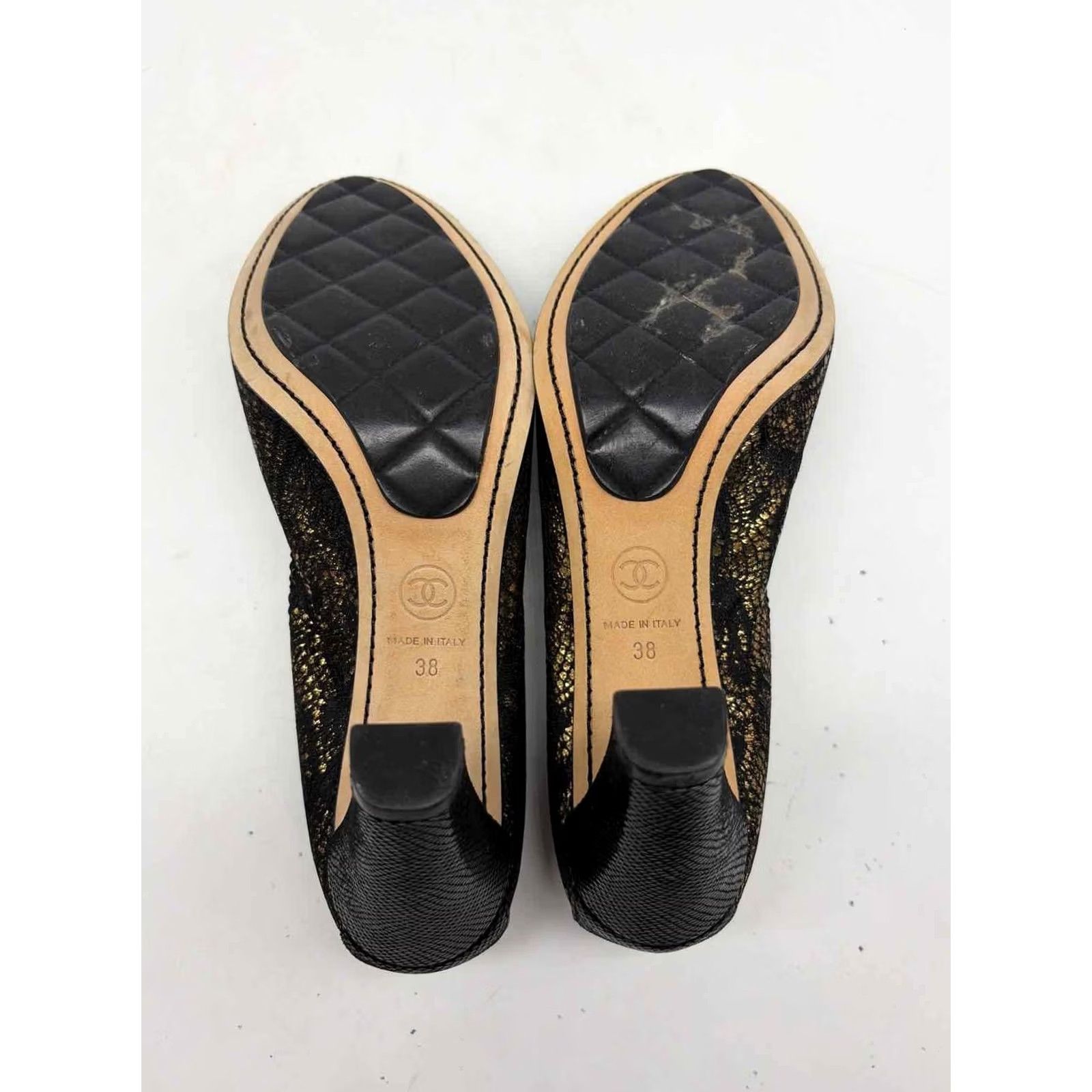 Chanel Chanel Gold Size 38 Pump Heels Pre-Owned Size US 8 / IT 38 - 6 Thumbnail