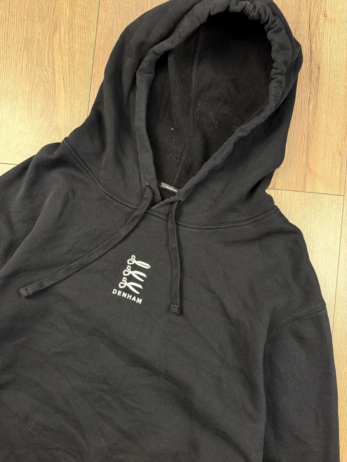 DENHAM DENHAM Women’s Black Hoodie Scissors Logo Size M Size M / US 6-8 / IT 42-44 - 2 Thumbnail