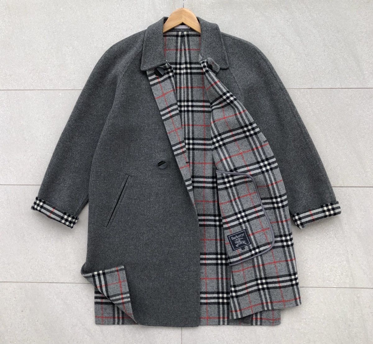 Burberry Prorsum Burberrys Prorsum Lined Novacheck Wool Trench Coat Size US M / EU 48-50 / 2 - 5 Thumbnail