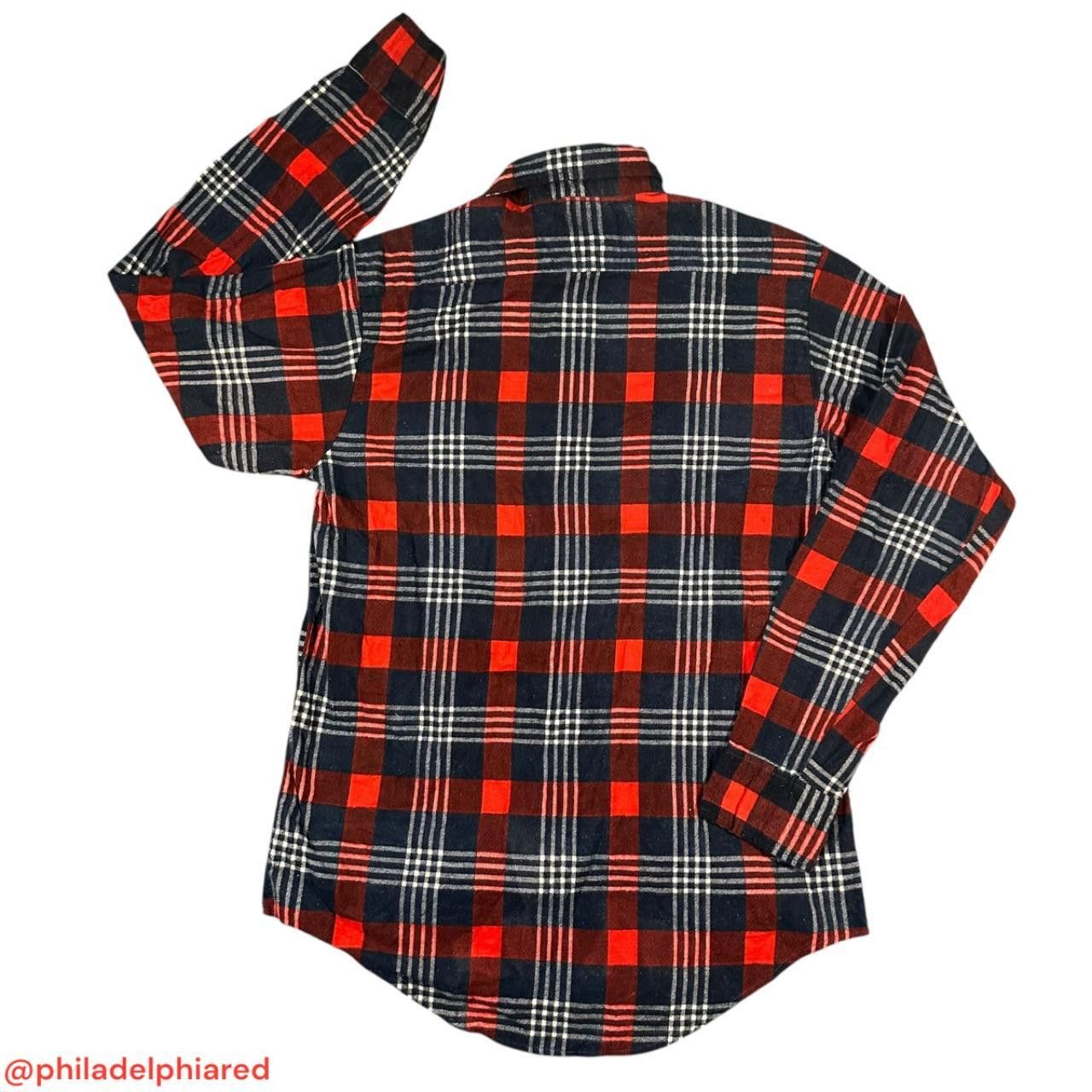 Designer Vintage 1970s Montgomery Ward Flannel casual shirt Medium Size US M / EU 48-50 / 2 - 2 Thumbnail
